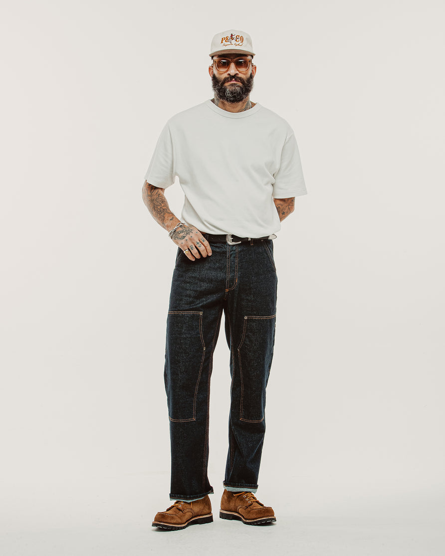 Raw Denim Carpenter Pants - Indigo