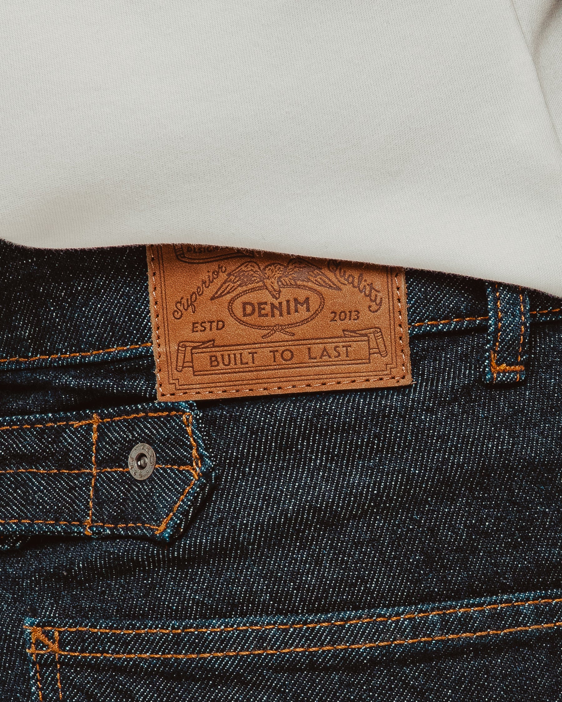 Raw Denim Carpenter Pants - Indigo