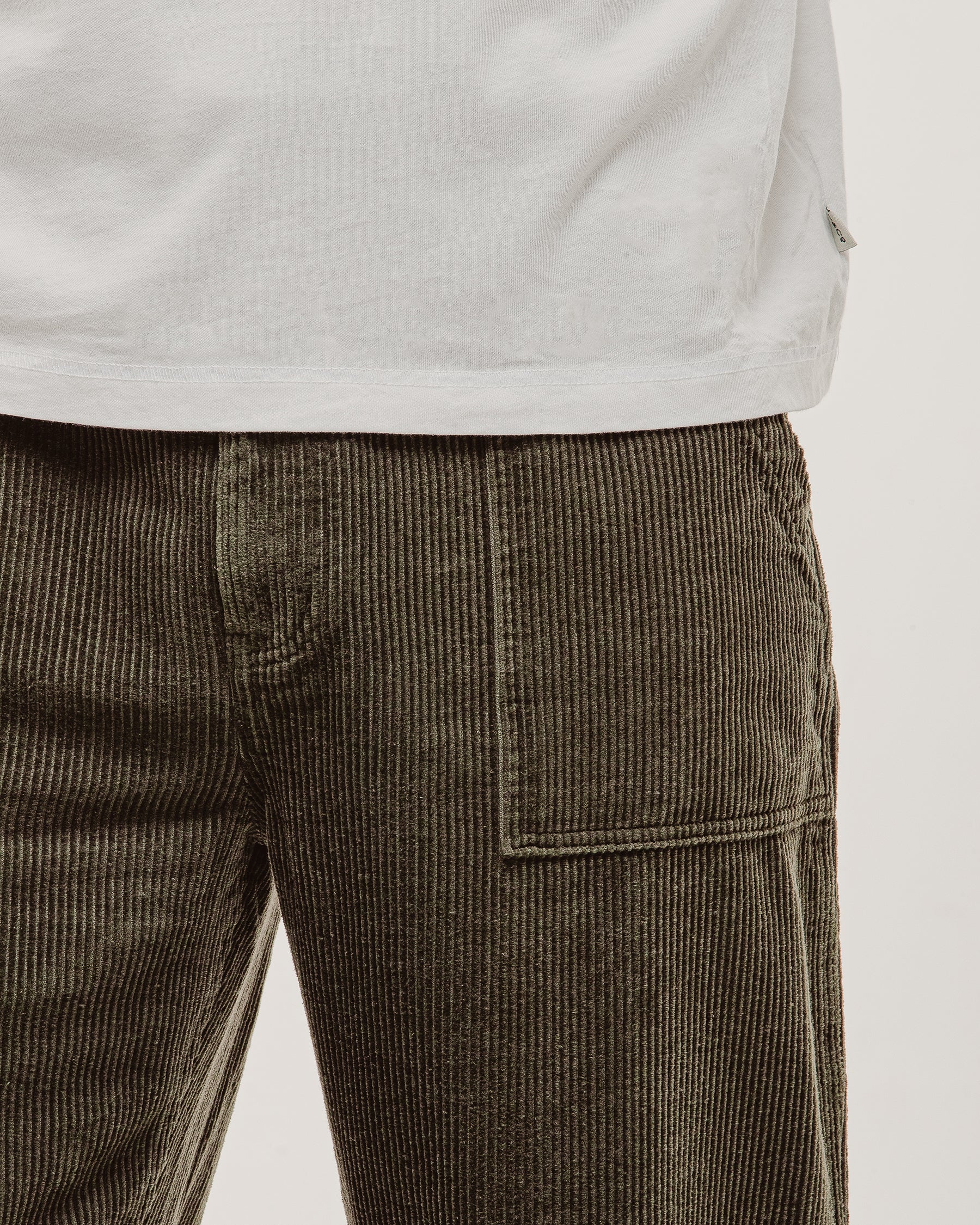 Cord Service Fatigue Pants - Woodland Green