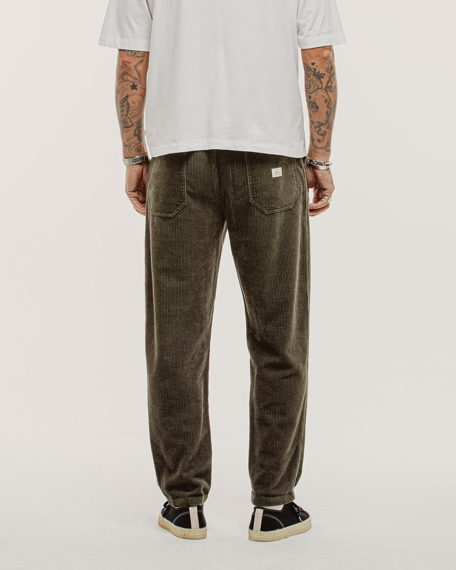 Cord Service Fatigue Pants - Woodland Green