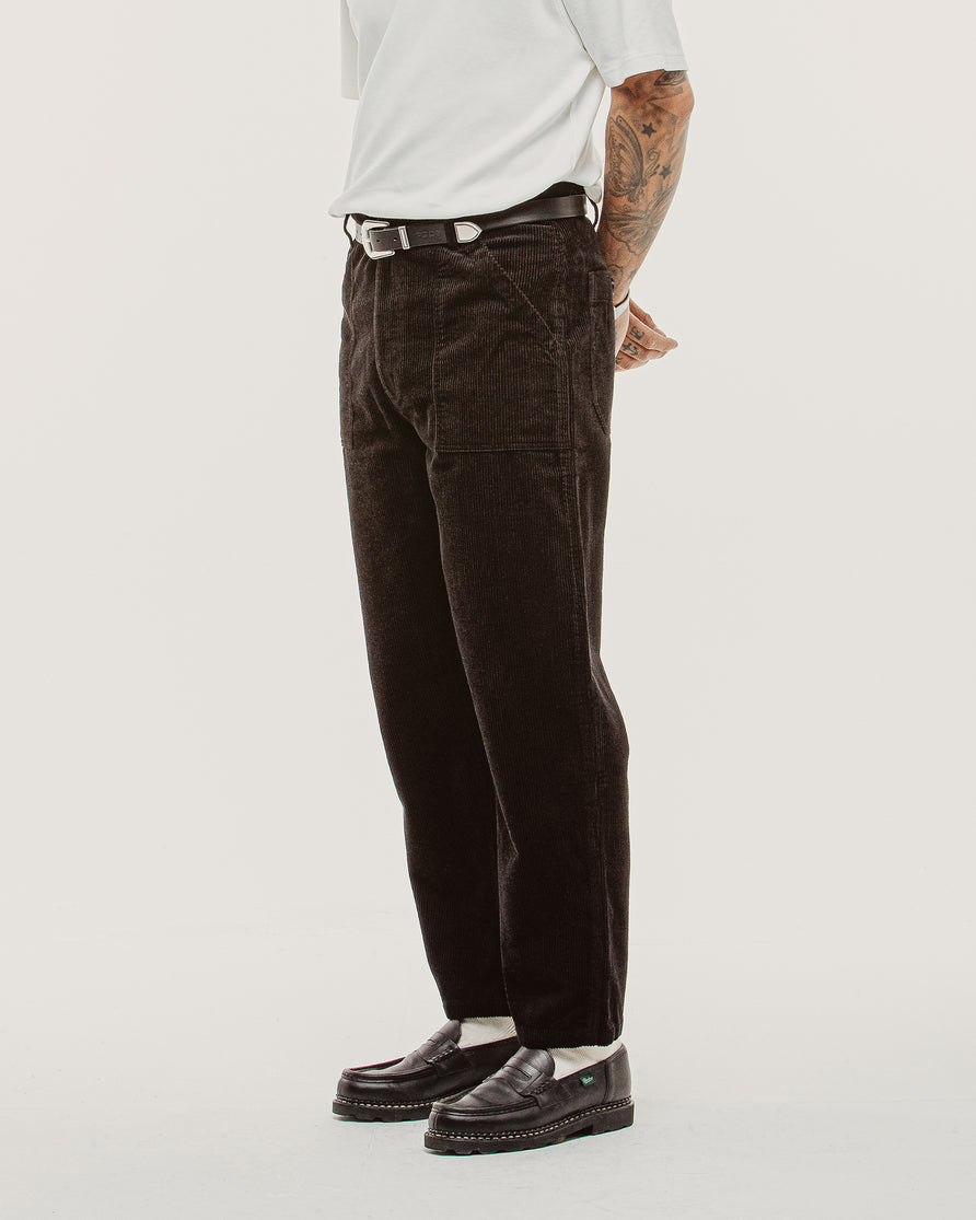 Cord Service Fatigue Pants - Black