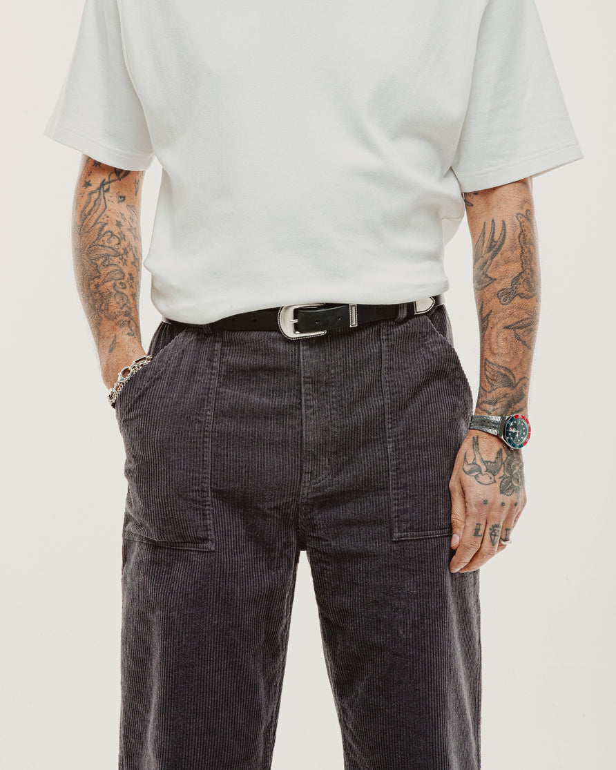 Cord Service Fatigue Pants - Slate Grey