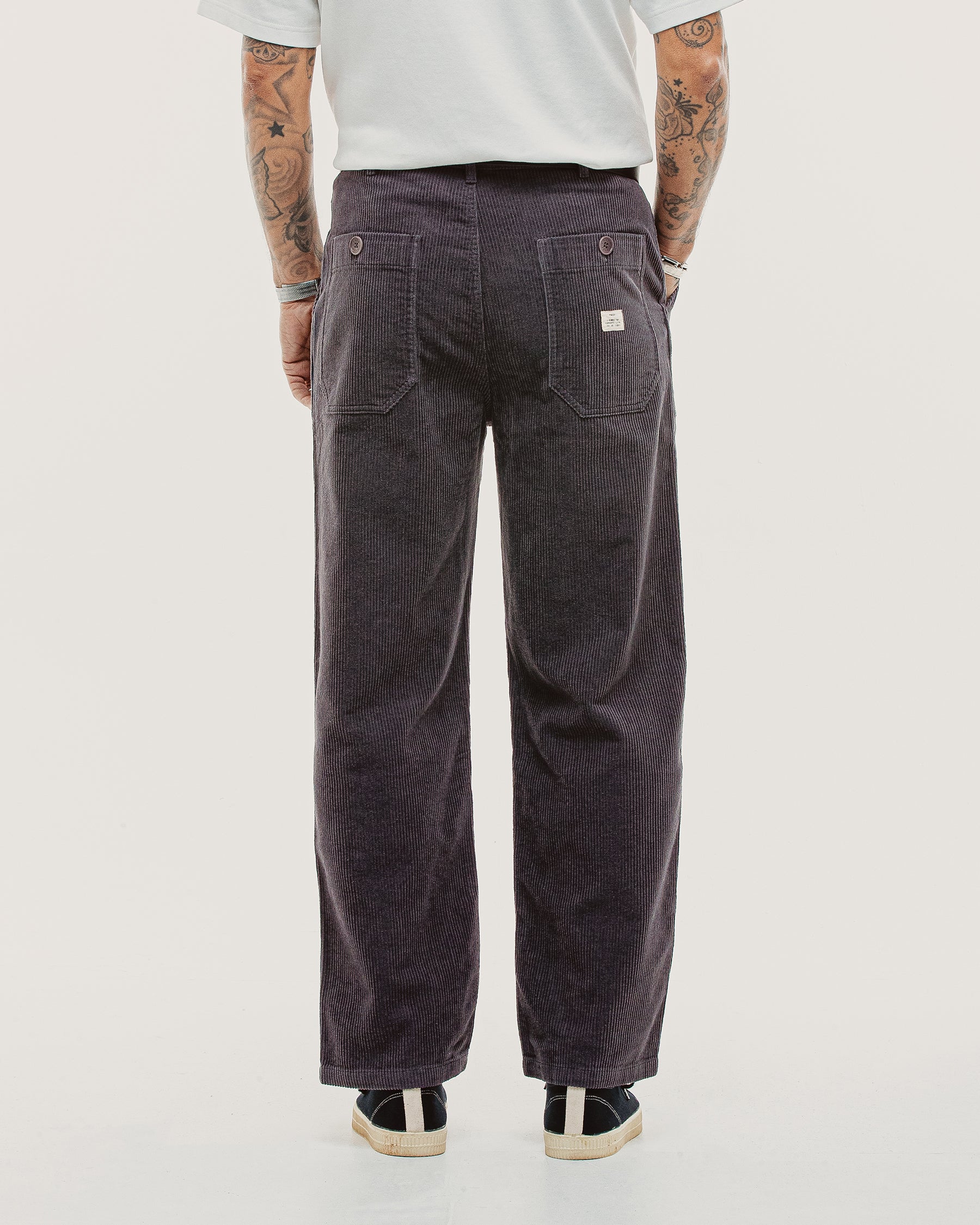 Cord Service Fatigue Pants - Slate Grey