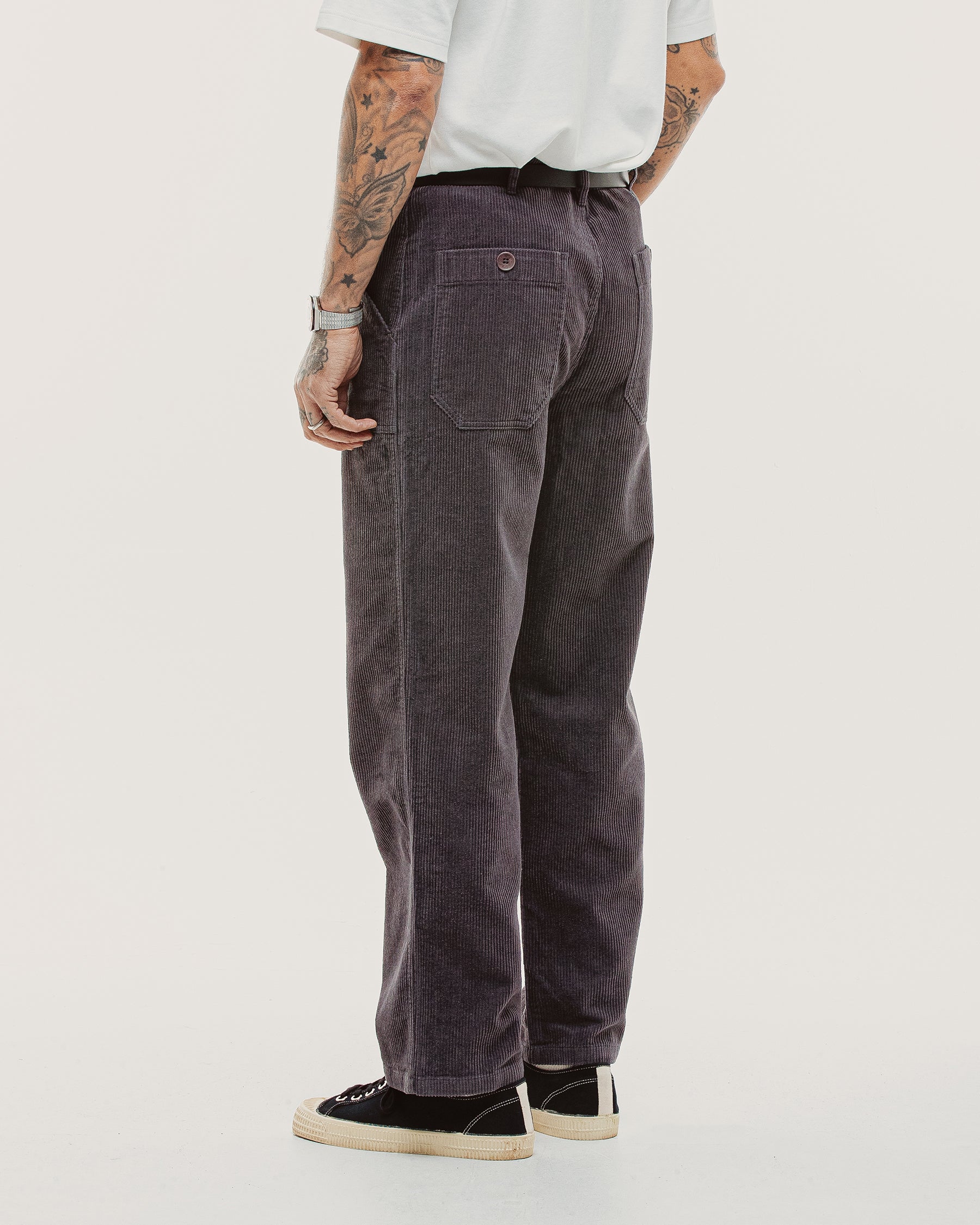 Cord Service Fatigue Pants - Slate Grey