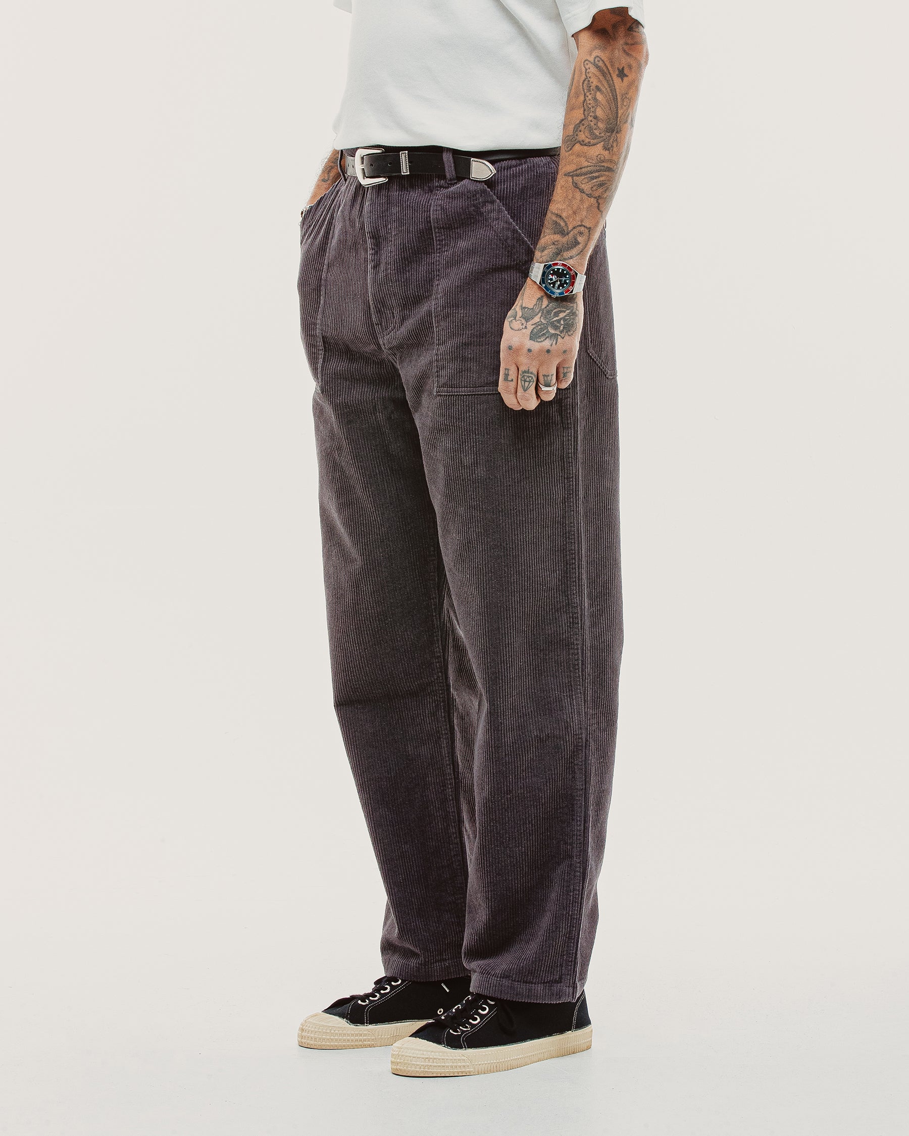 Cord Service Fatigue Pants - Slate Grey