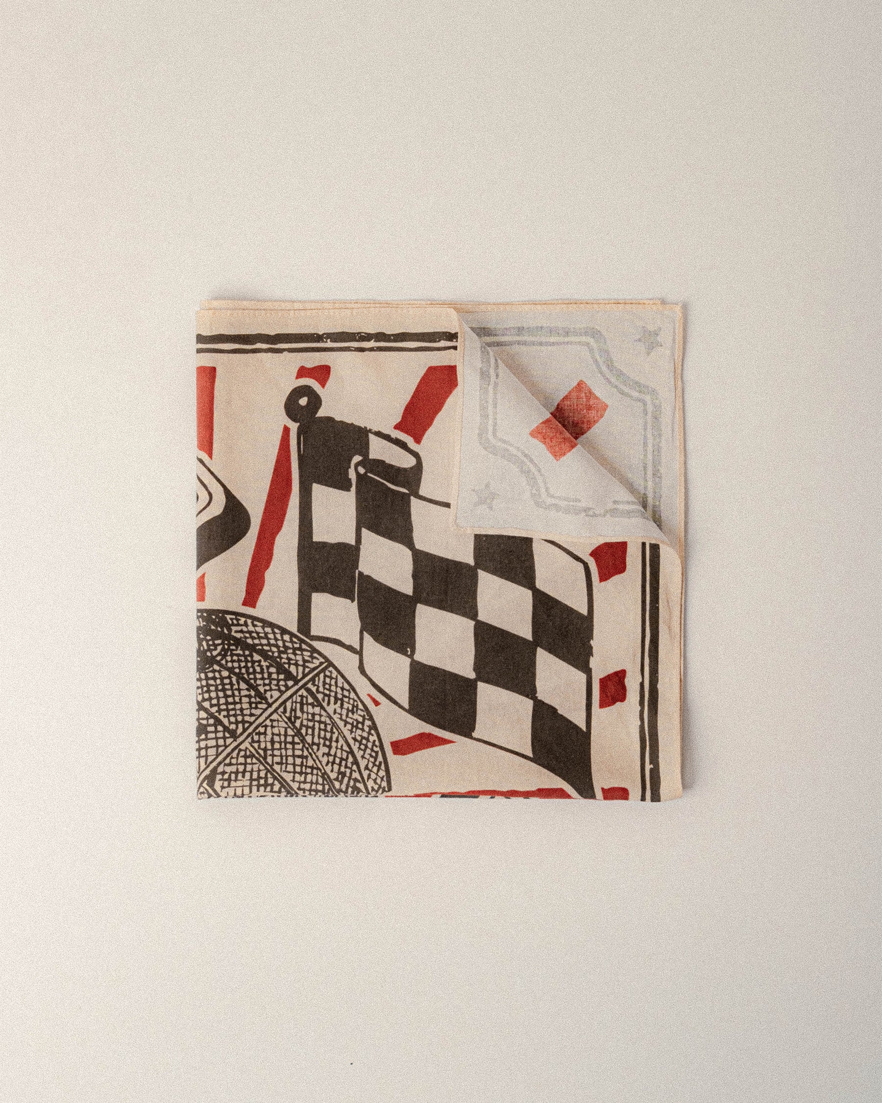 Globe Of Death Bandana - Ecru