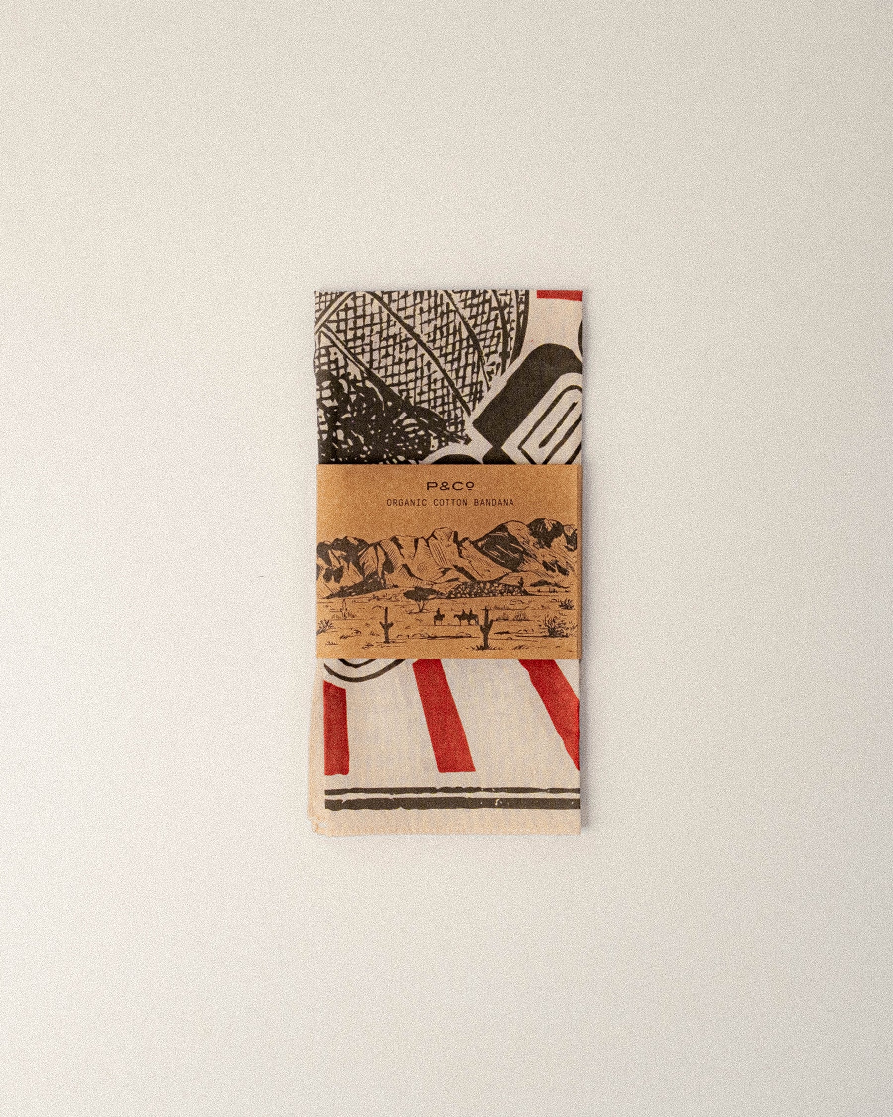 Globe Of Death Bandana - Ecru