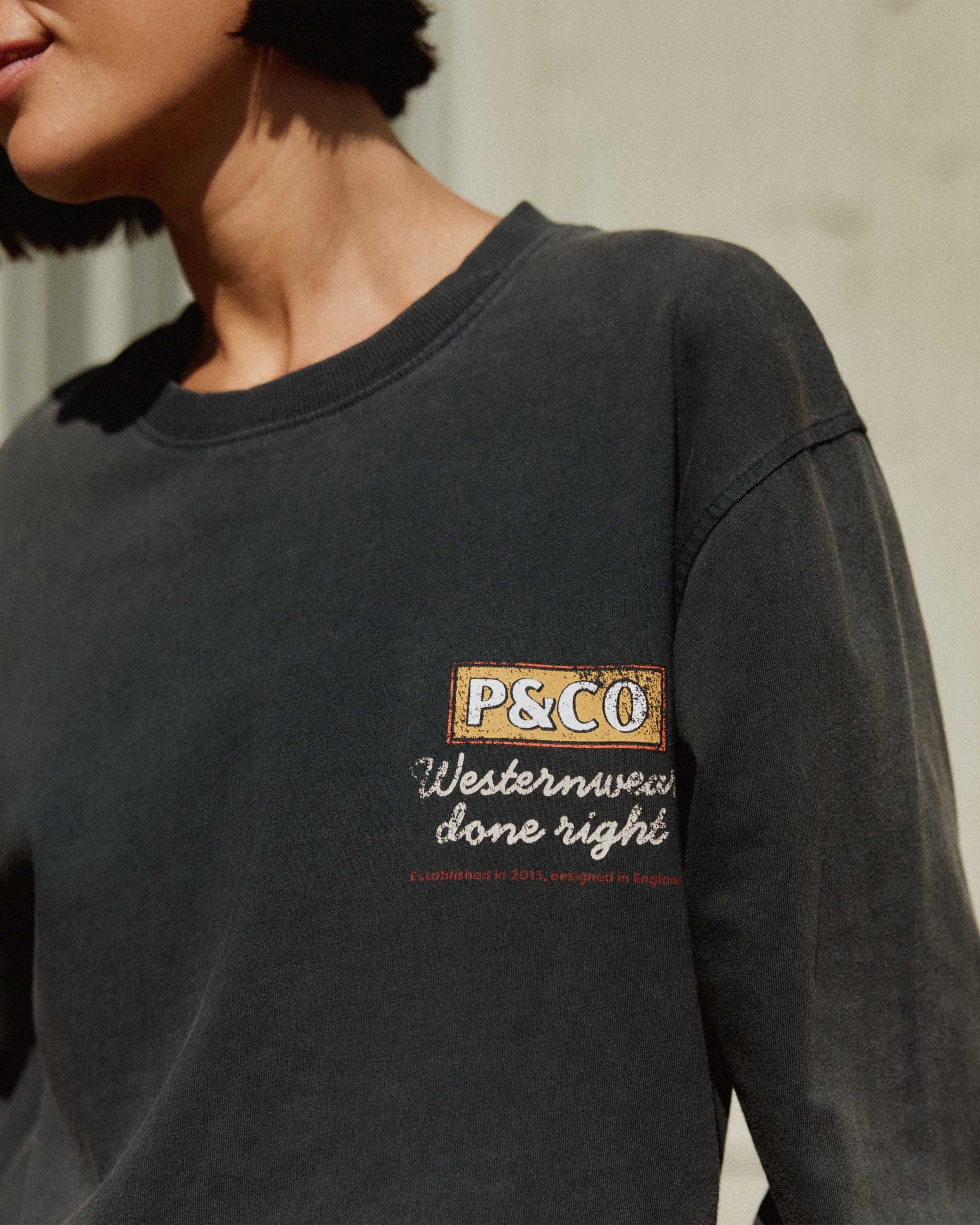 Western Wear Unisex Longsleeve T-Shirt - Acid Wash