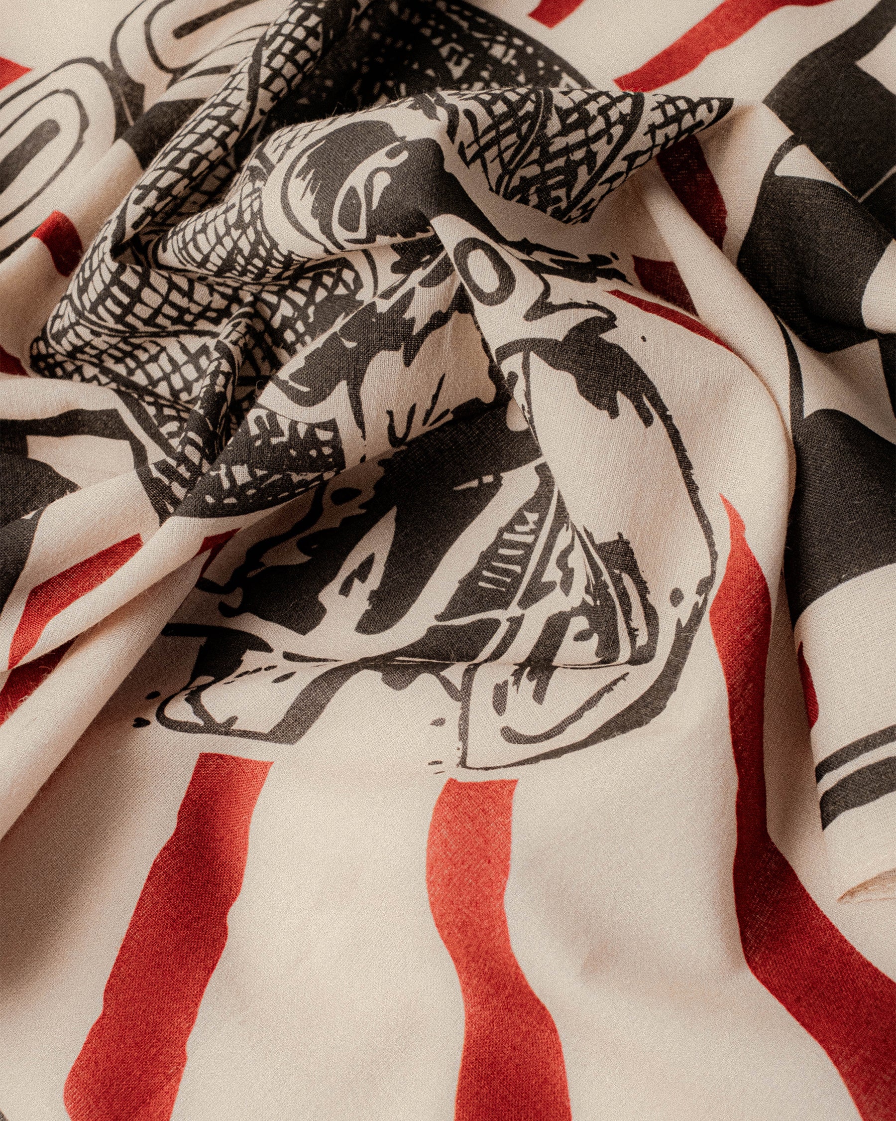 Globe Of Death Bandana - Ecru