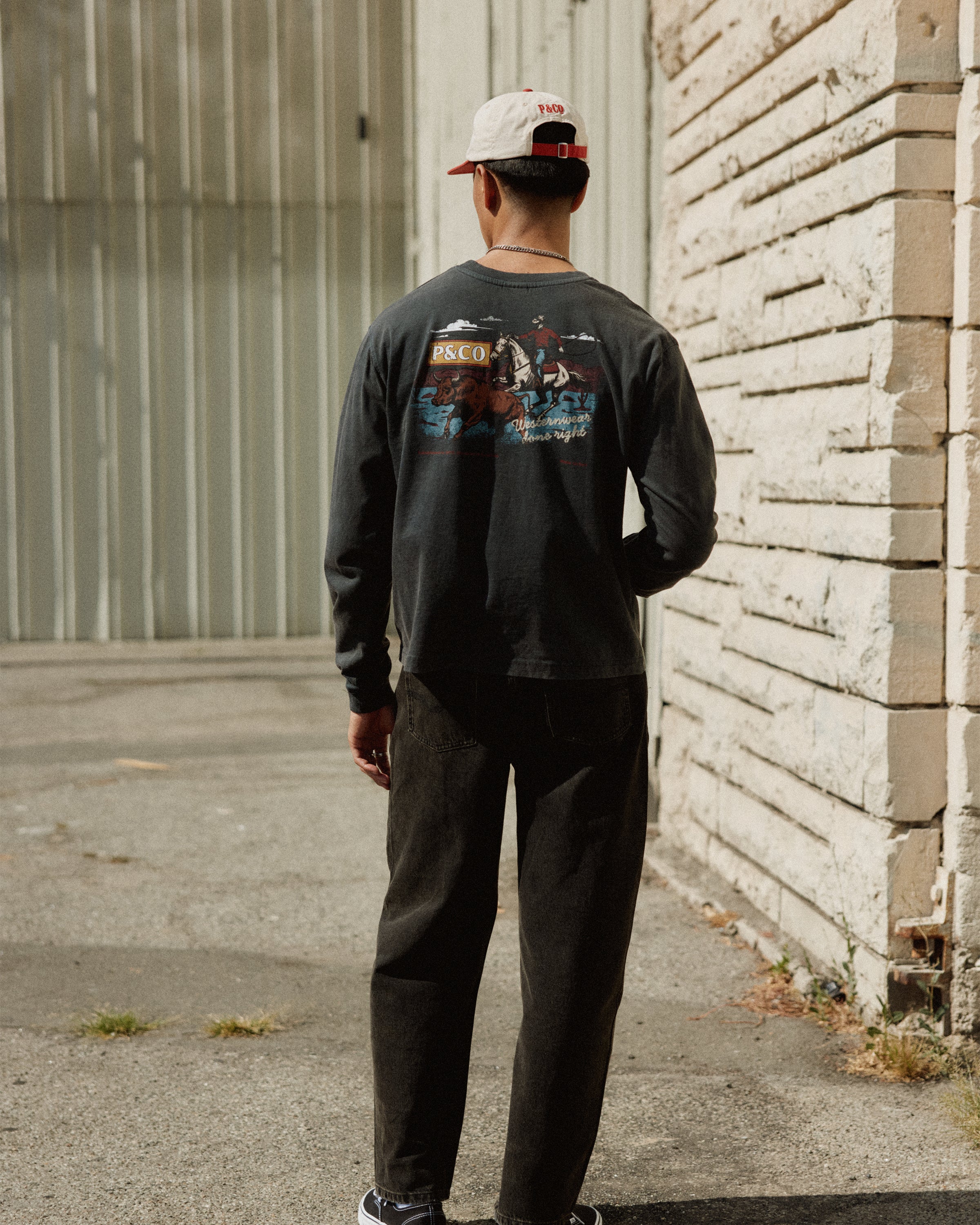 Western Wear Unisex Longsleeve T-Shirt - Acid Wash