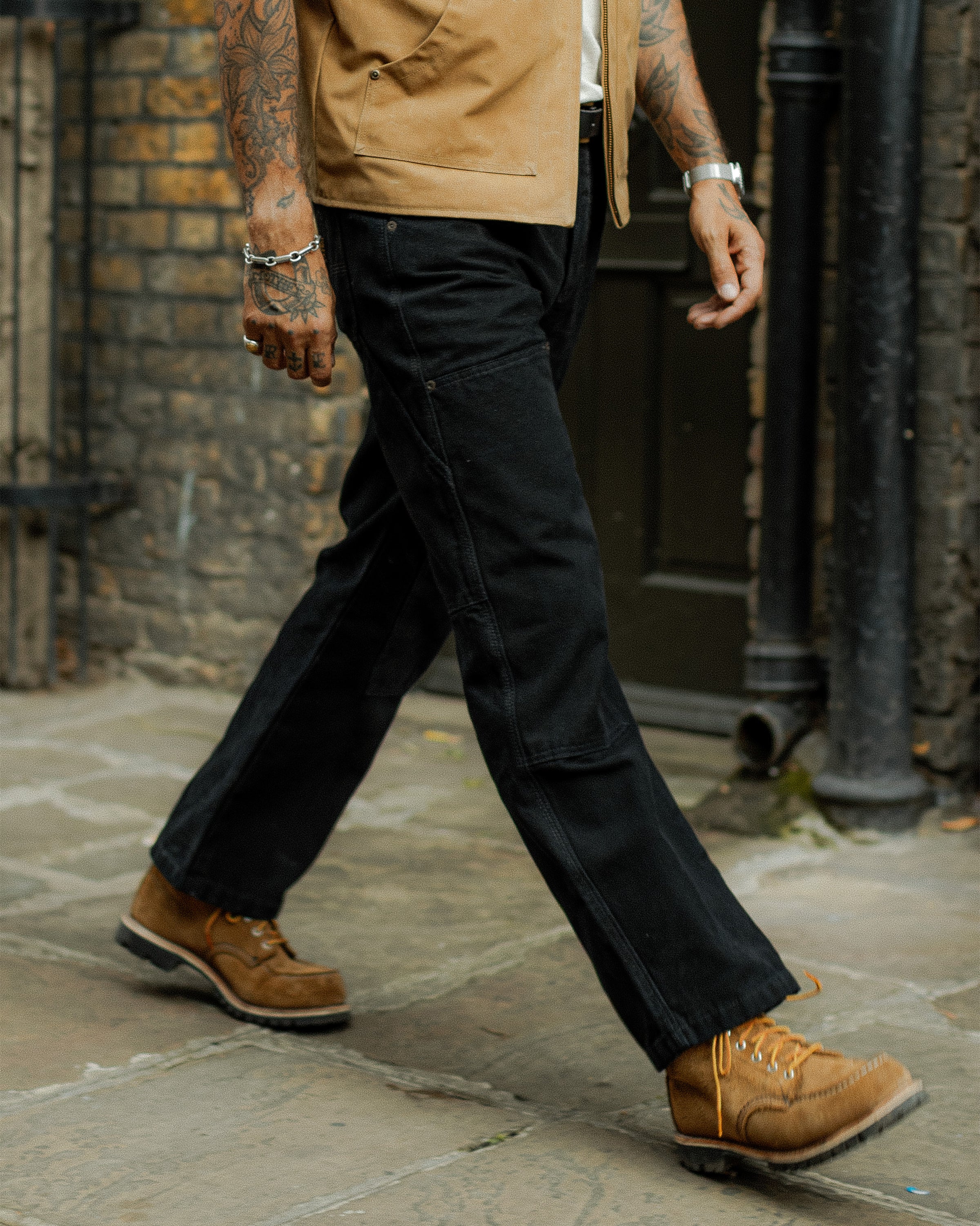 Albion Straight Fit Carpenter Pant - Black