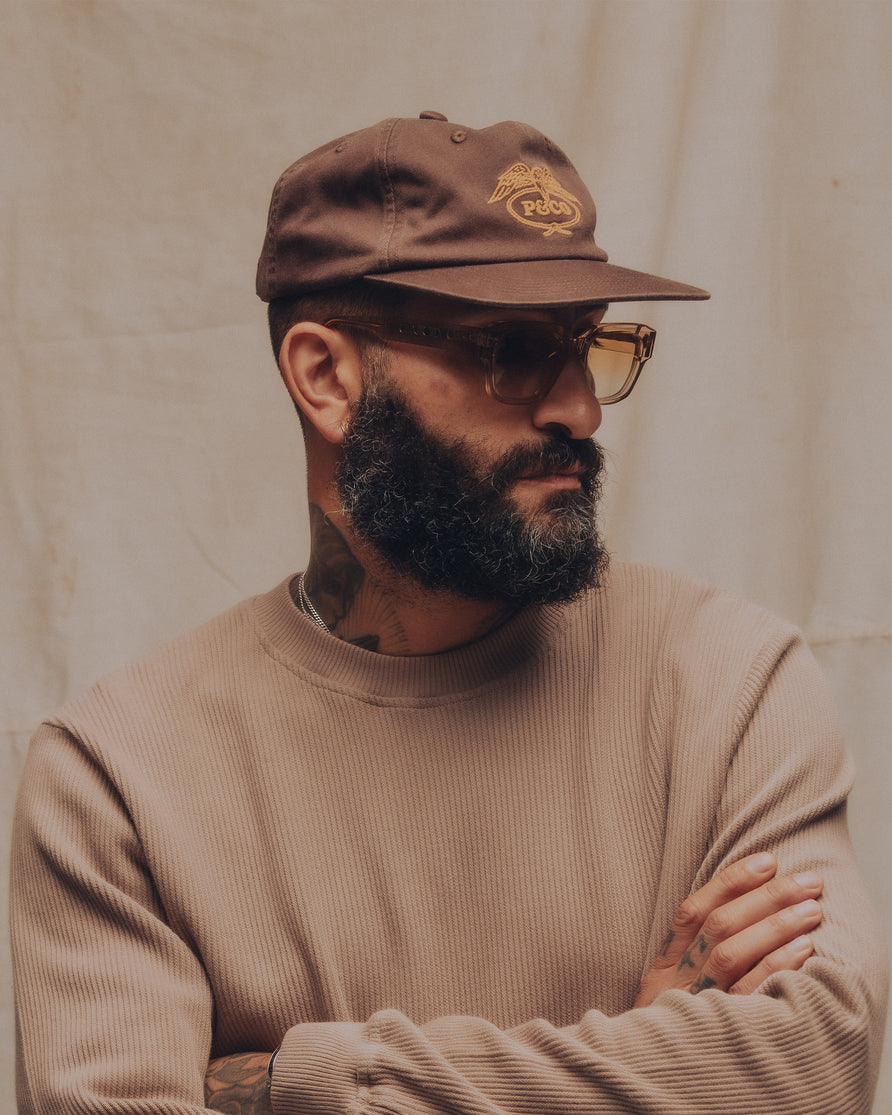 Eagle Lasso 5 Panel Cap - Brown