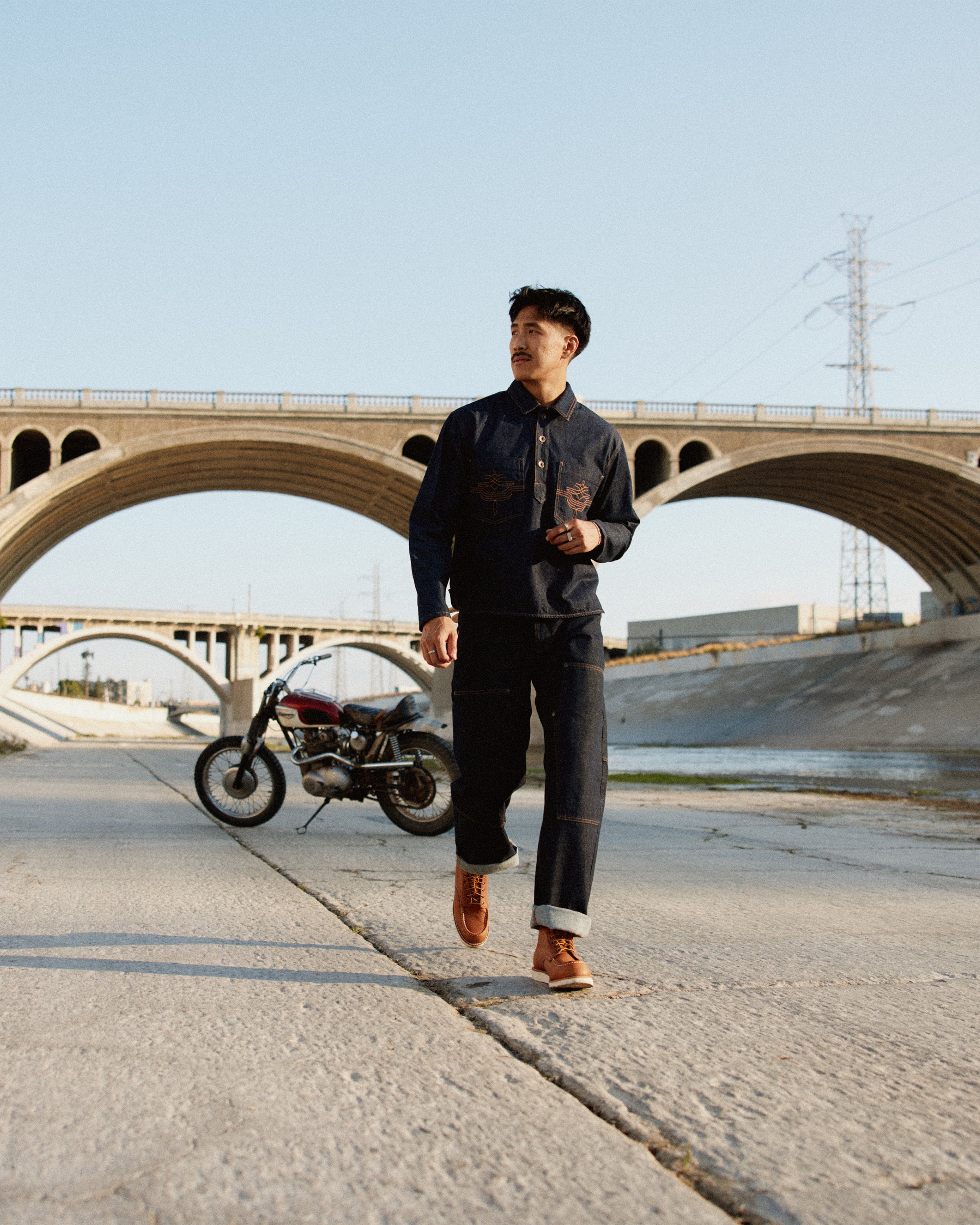 Crafter Smock - Raw Indigo