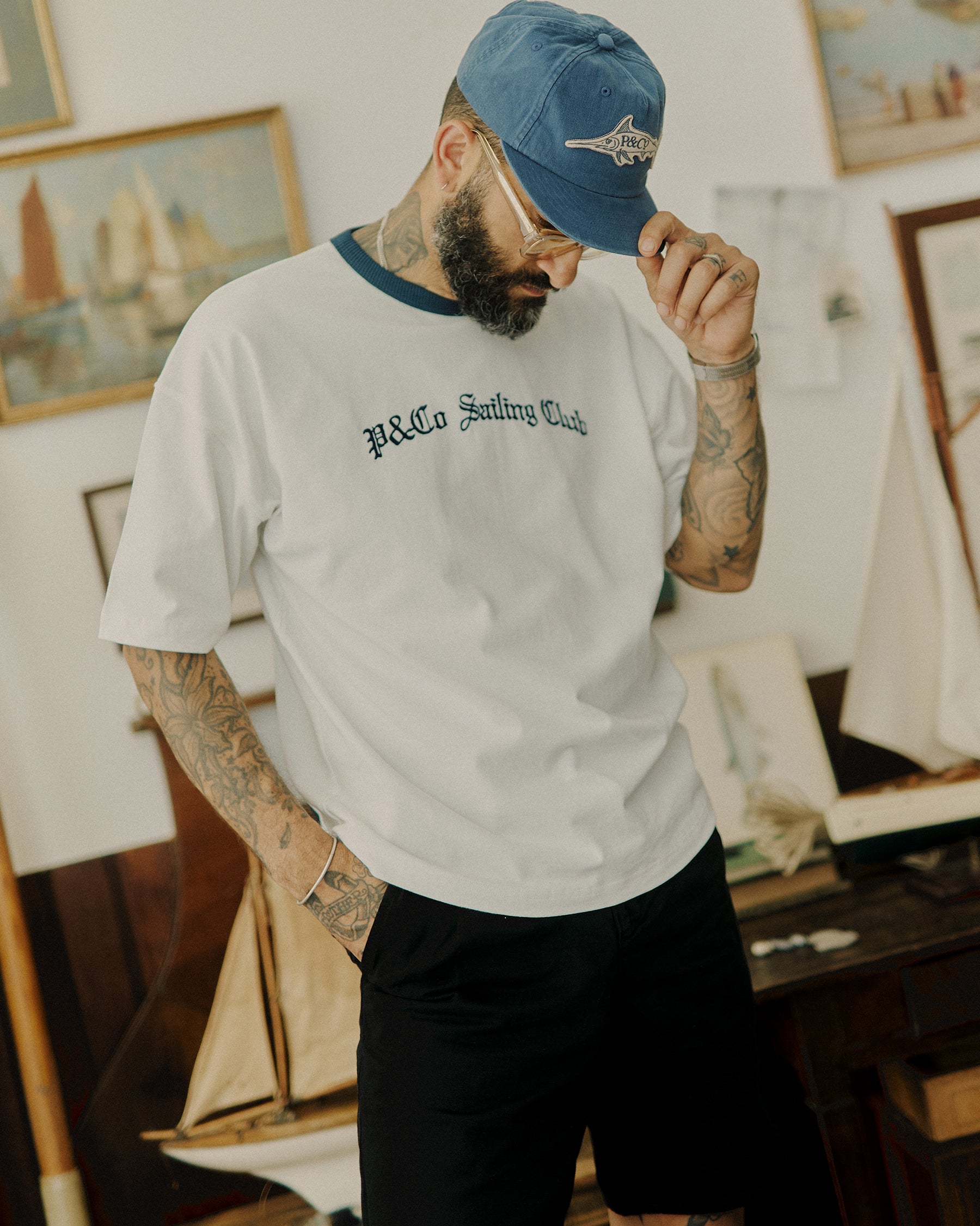 Sailing Club Embroidered Boxy Jersey - Off White