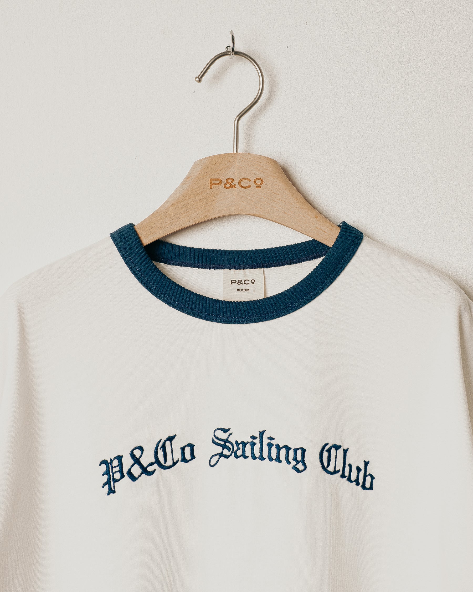 Sailing Club Embroidered Boxy Jersey - Off White