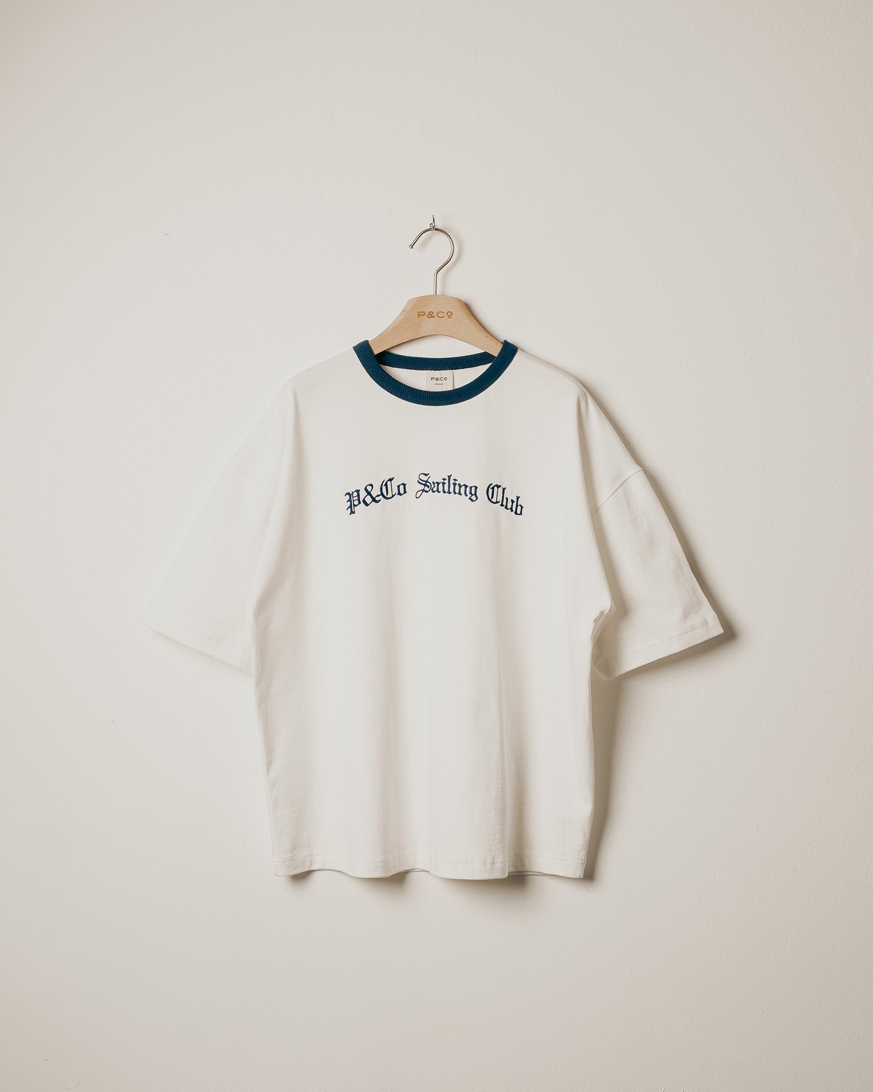 Sailing Club Embroidered Boxy Jersey - Off White