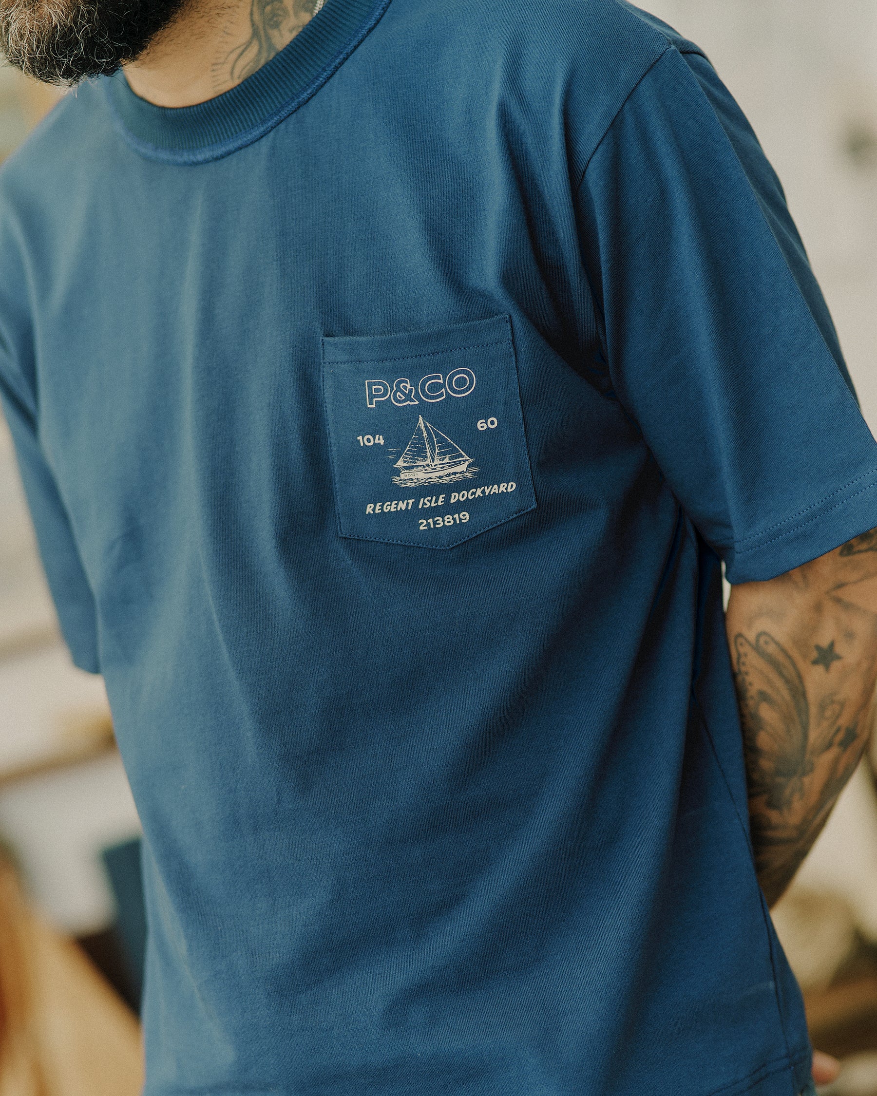 Marine Servicing Boxy T-Shirt - Navy