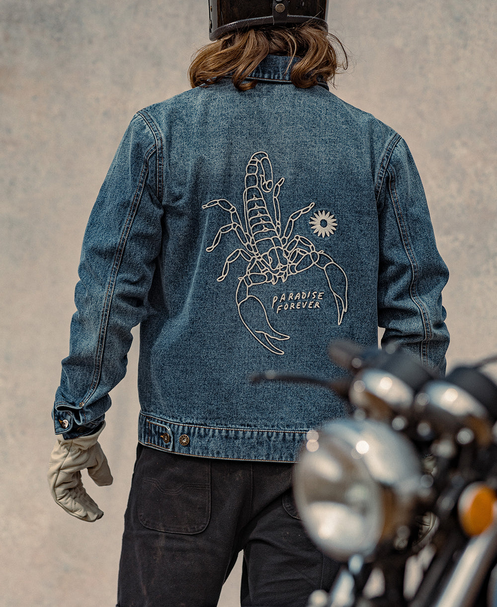 'Scorpio' Bodie Denim Jacket - Washed Blue