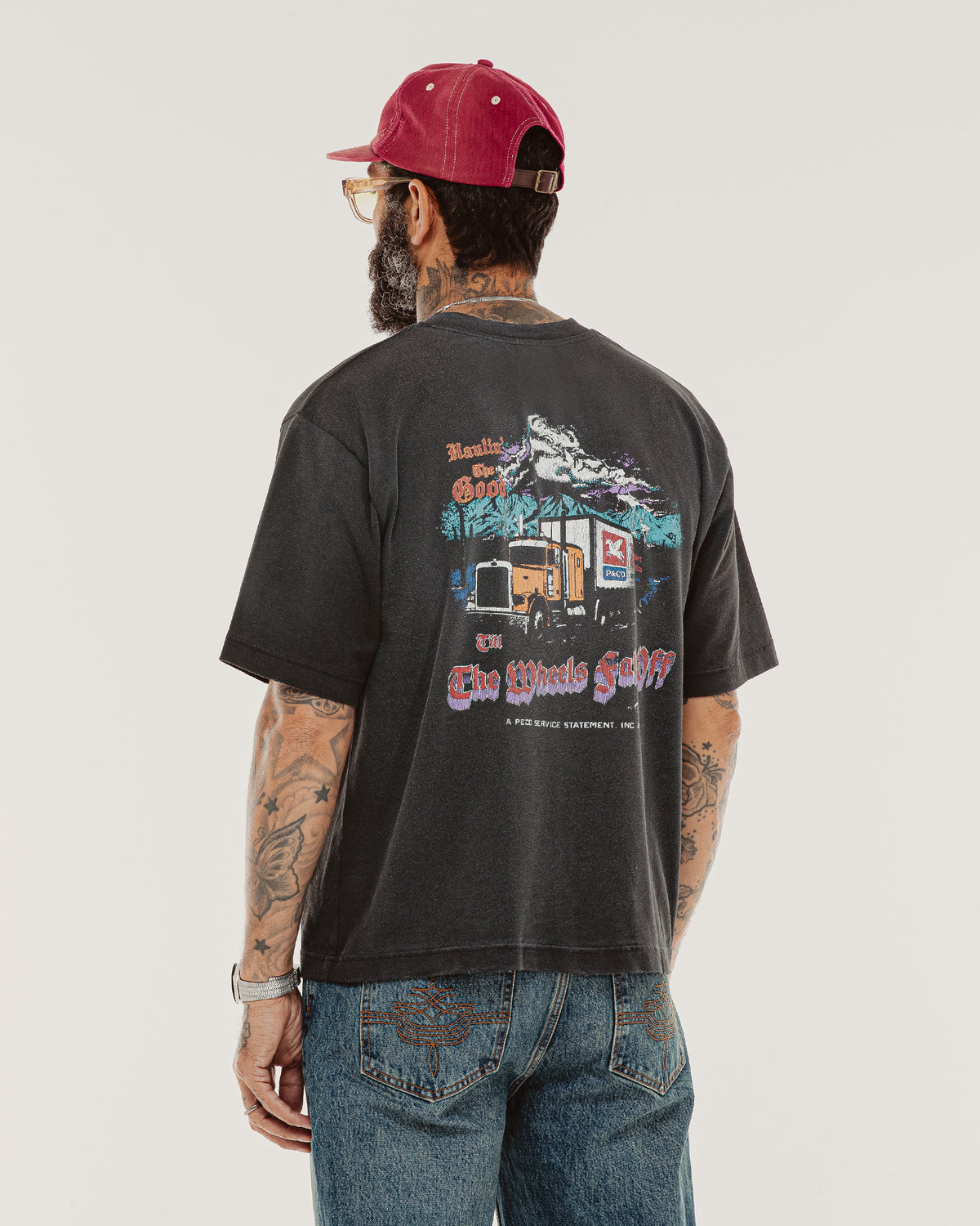 Haulin' Boxy T-Shirt - Vintage Black