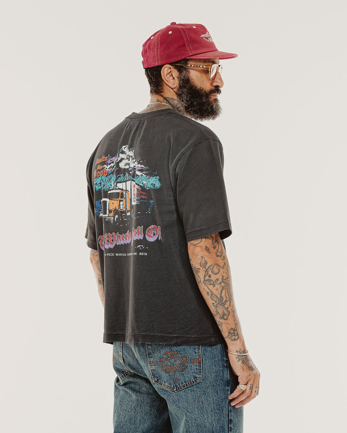 Haulin' Boxy T-Shirt - Vintage Black