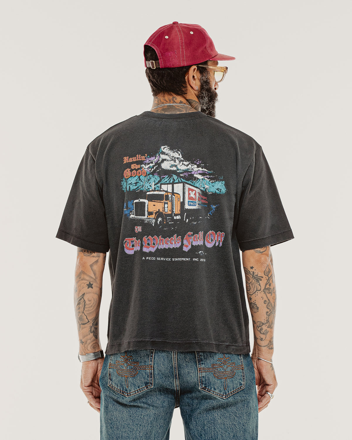Haulin' Boxy T-Shirt - Vintage Black