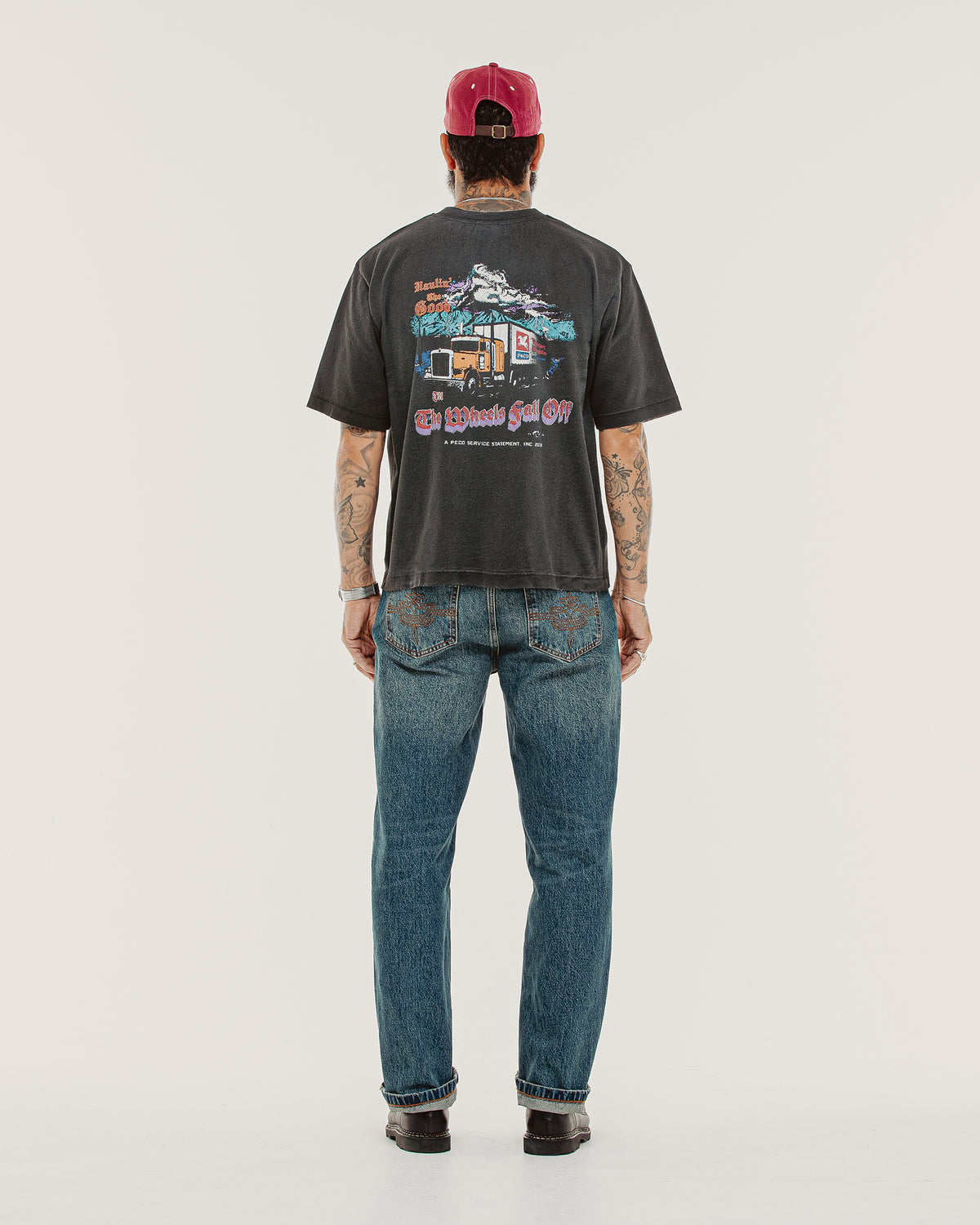 Haulin' Boxy T-Shirt - Vintage Black