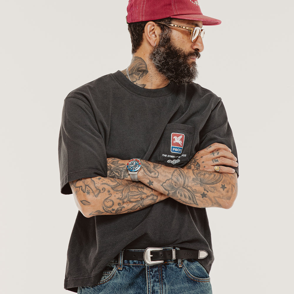 Washed Black Haulin' Boxy T-Shirt | Men's T-Shirts & P&Co - A Mindset ...