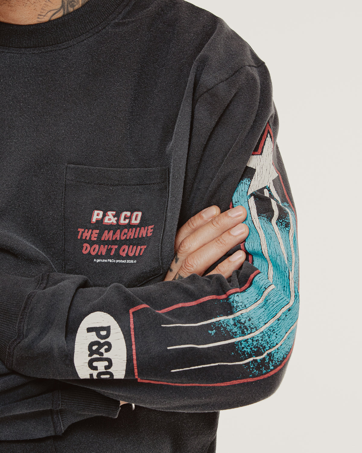 Machine Boxy Longsleeve - Vintage Black