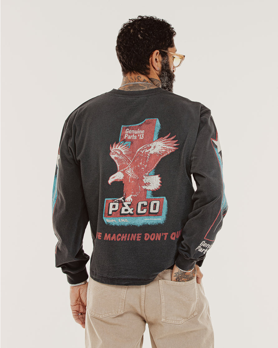 Machine Boxy Longsleeve - Vintage Black