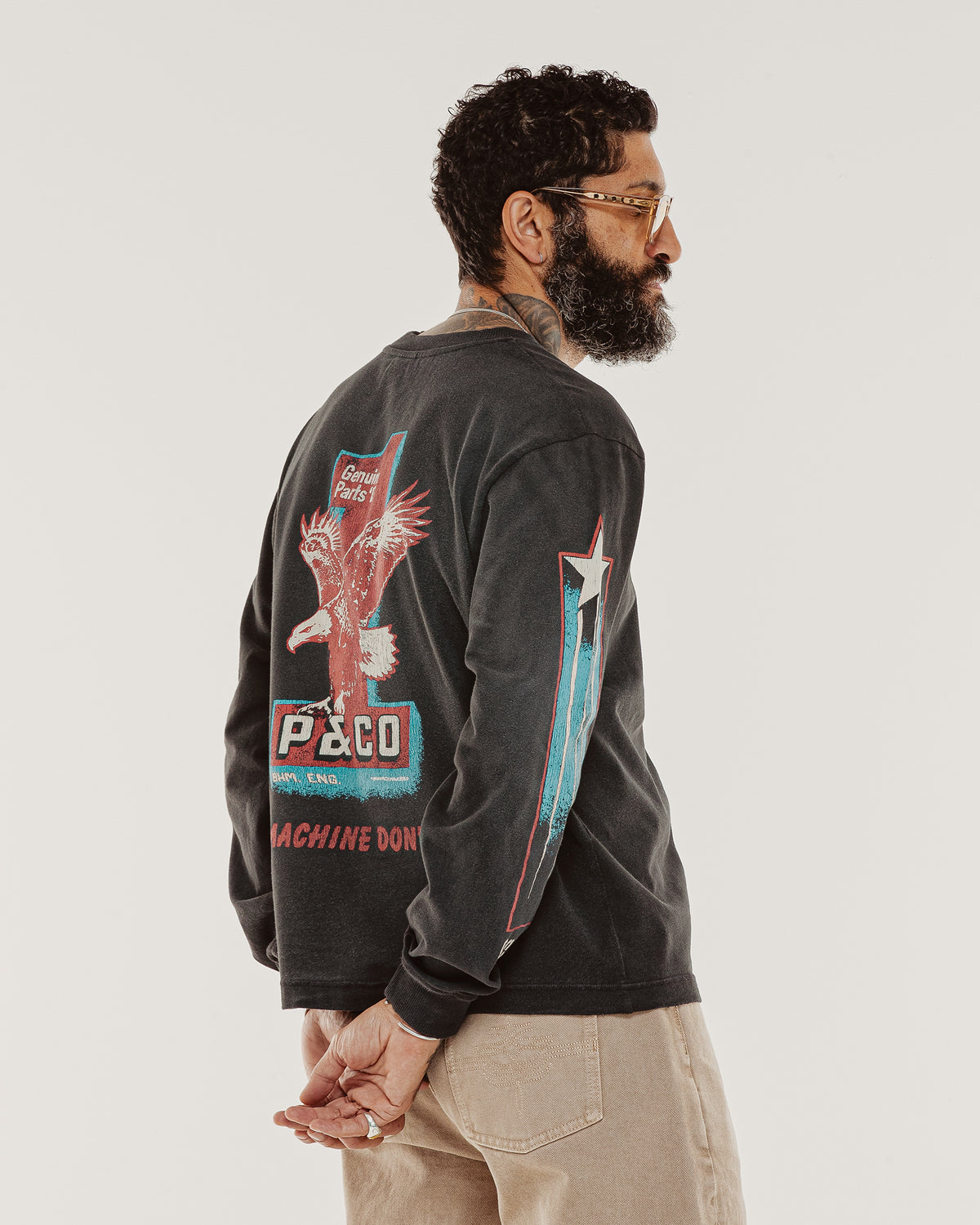Machine Boxy Longsleeve - Vintage Black