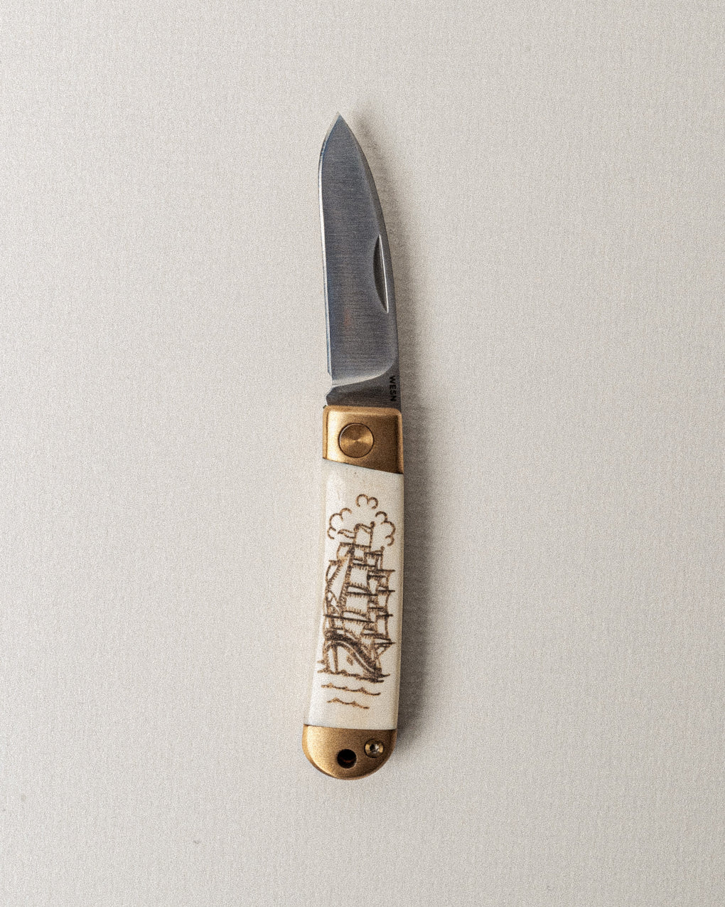 The Vessel Henry Knife - Brass & Bone