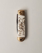 The Rancher Henry Knife - Brass & Bone