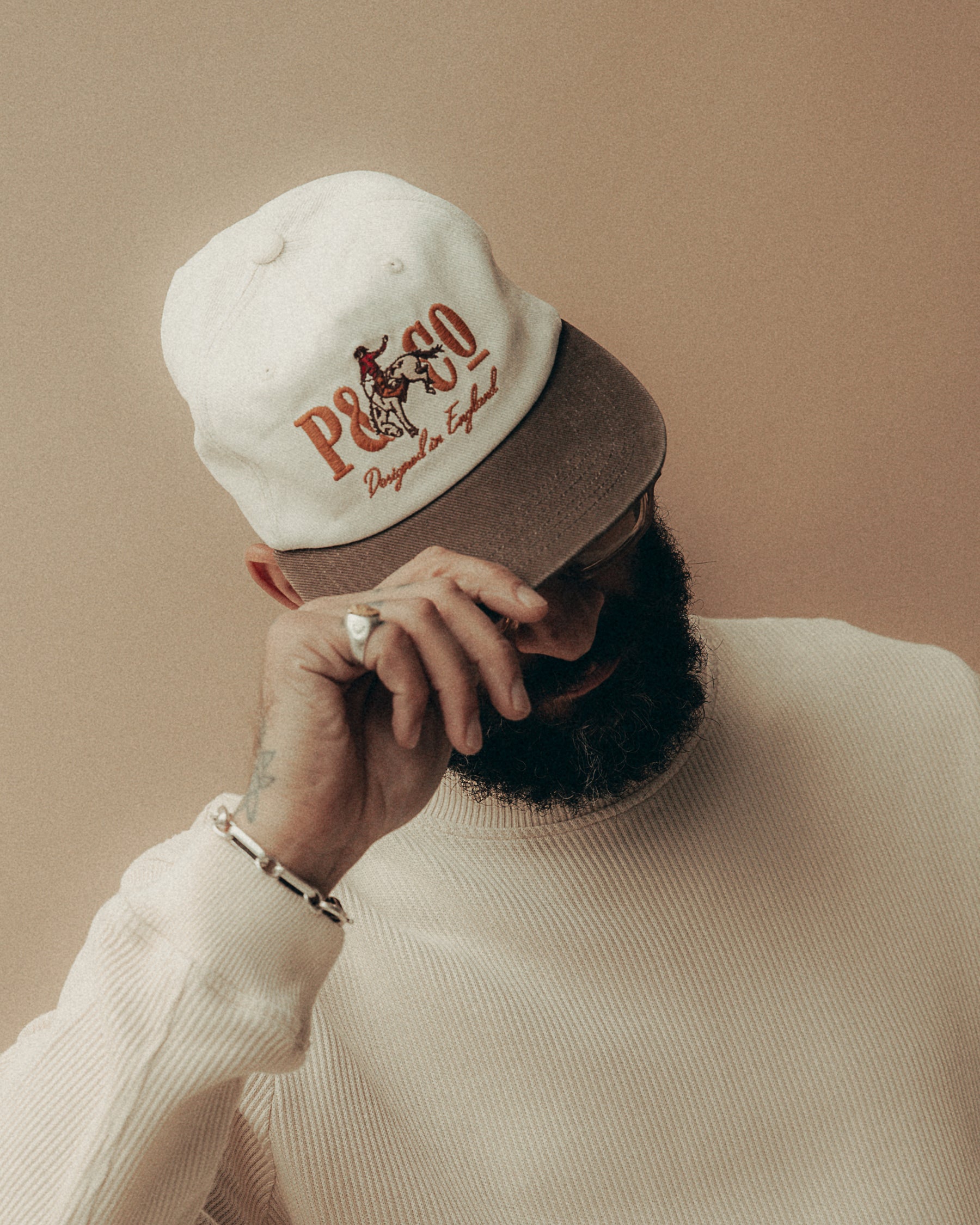 Hold Fast 5 Panel Cap - Ecru