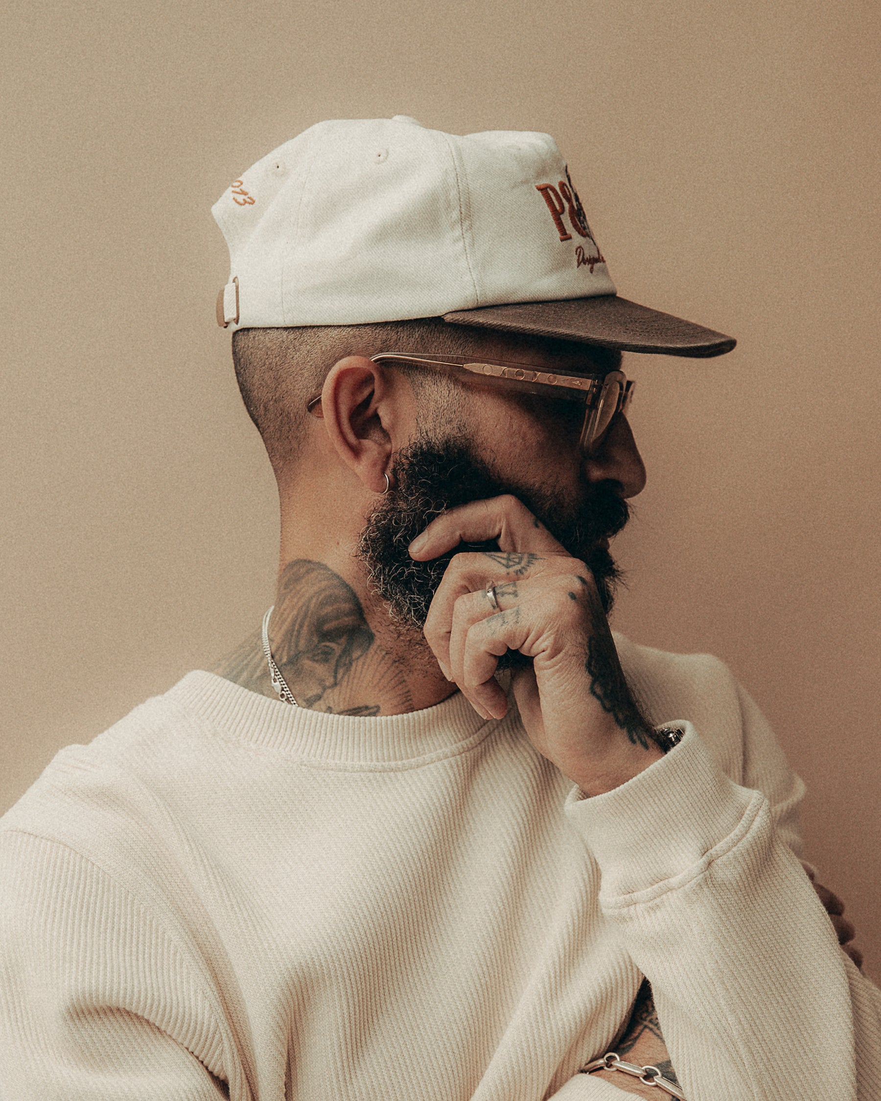 Hold Fast 5 Panel Cap - Ecru