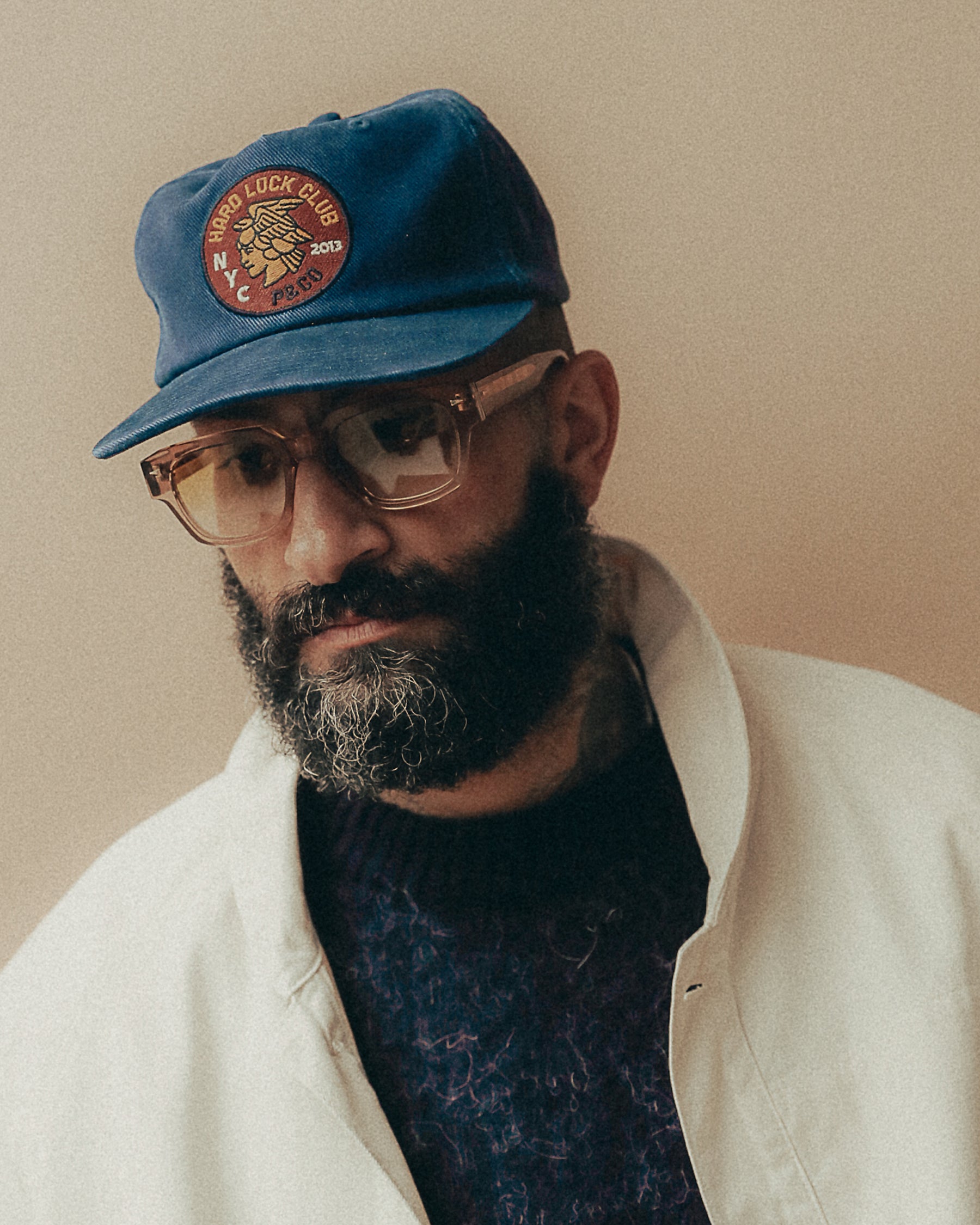 Hard Luck 5 Panel Cap - Navy