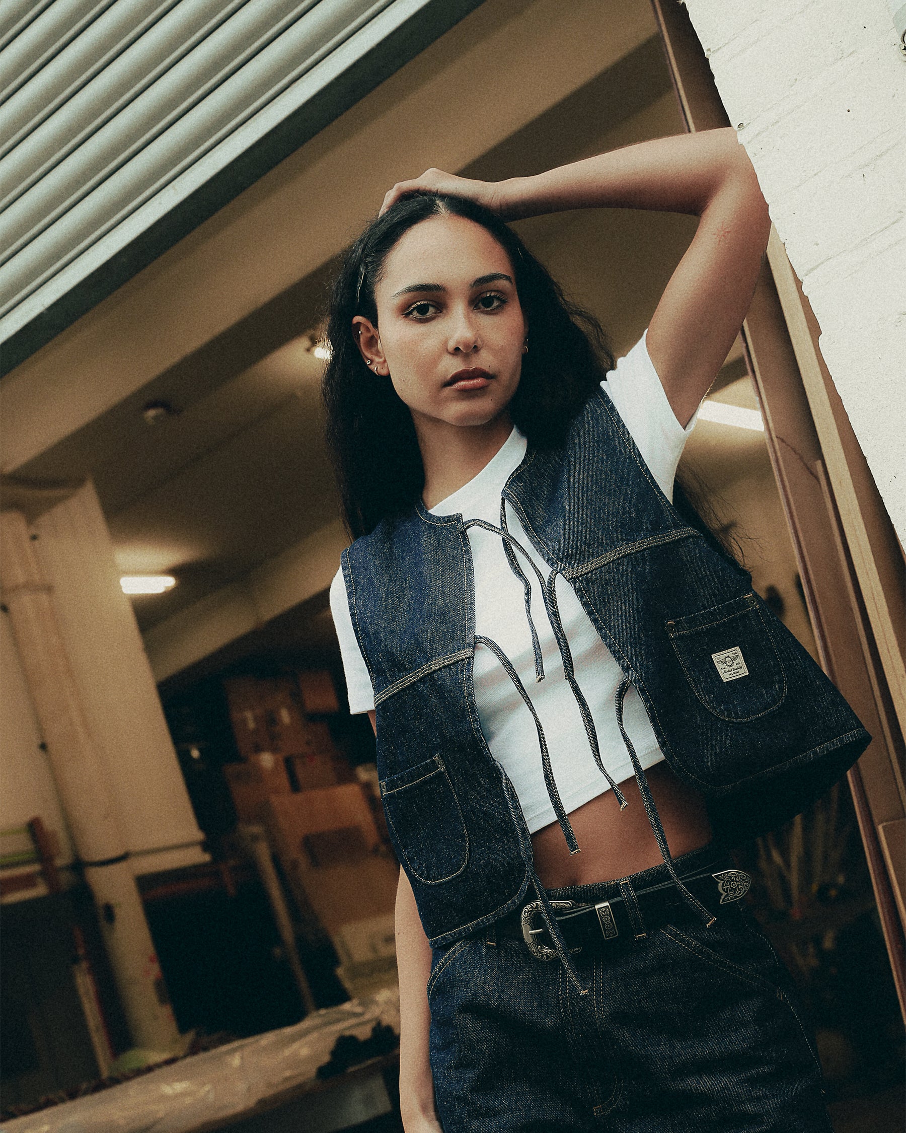 Nomad Denim Vest - Raw Indigo