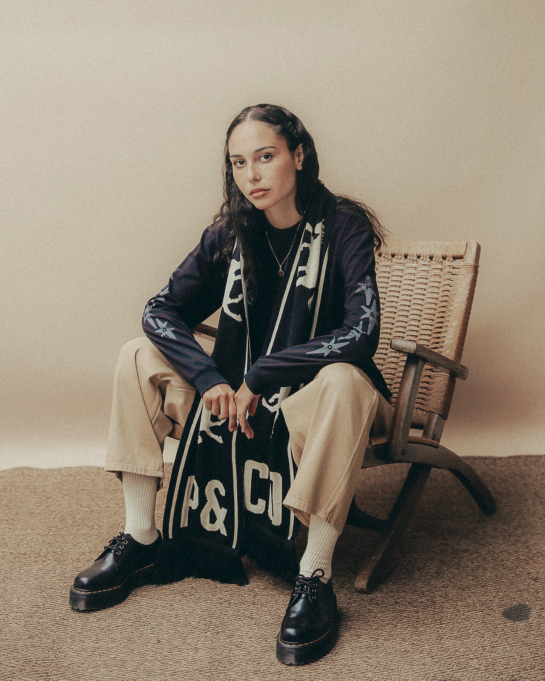 Flat Out Club Boxy Longsleeve - Washed Black