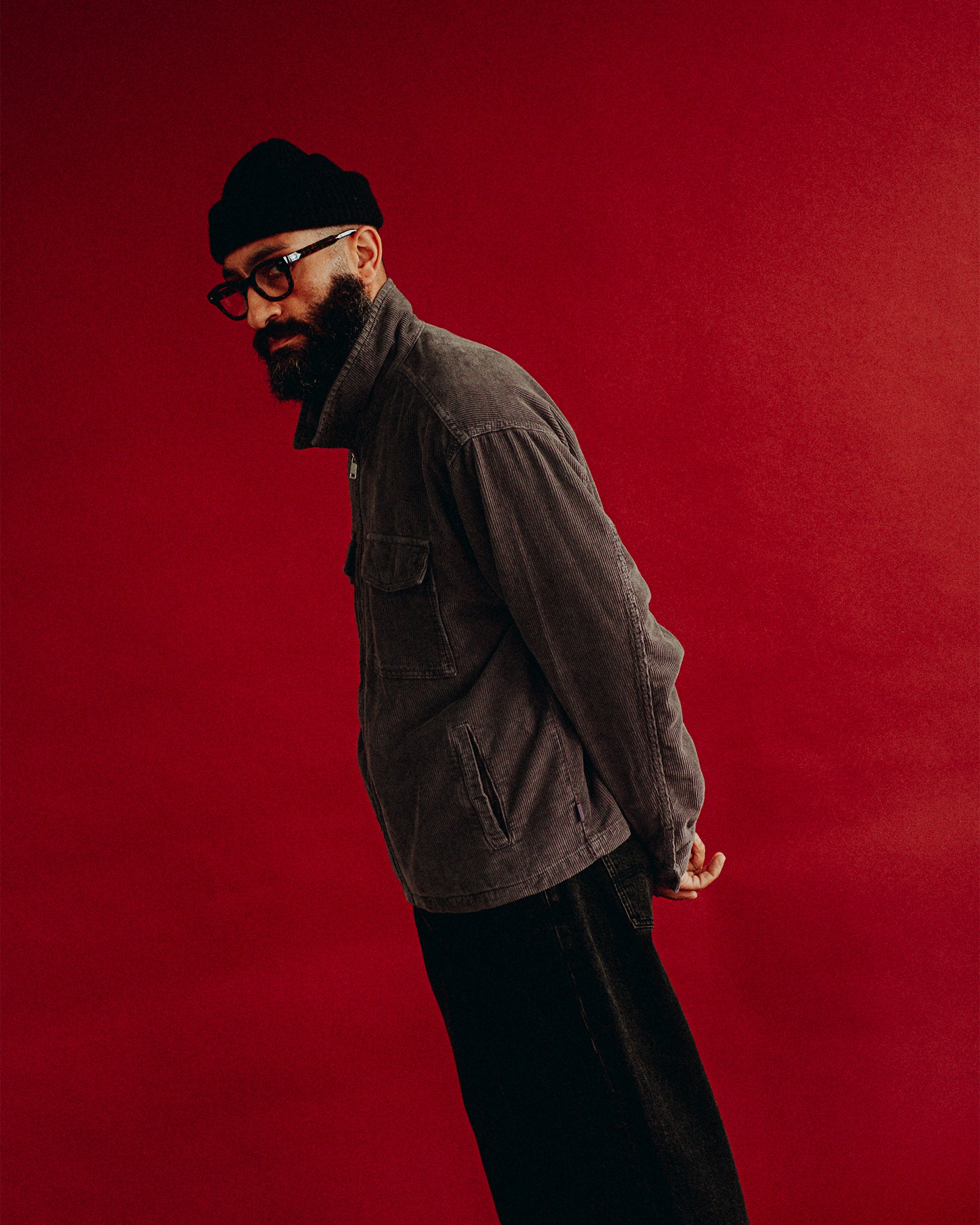 Cooper Corduroy Jacket - Charcoal