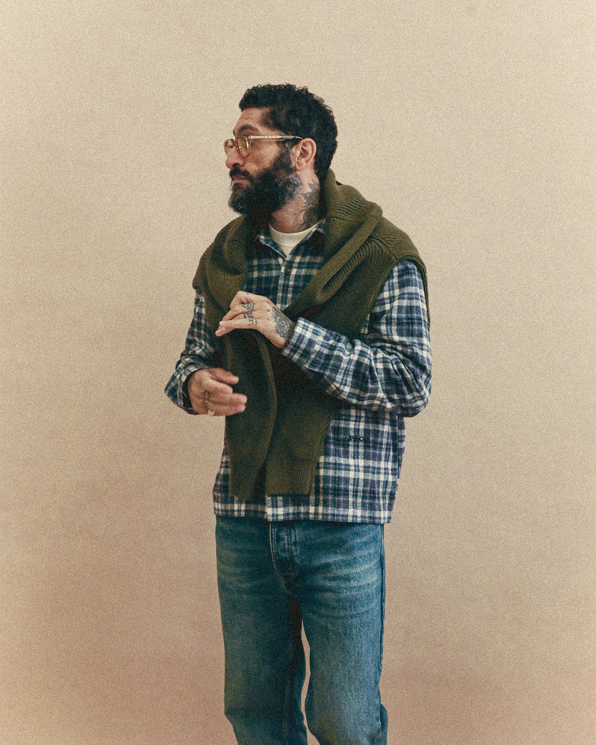 P&Co 1/4 Zip Knit - Evergreen