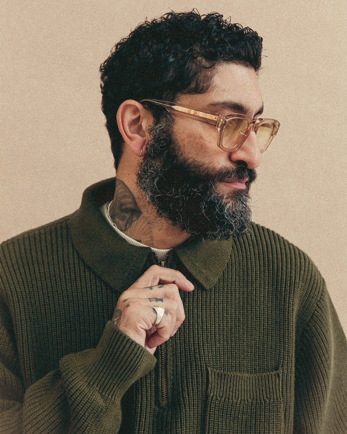 P&Co 1/4 Zip Knit - Evergreen