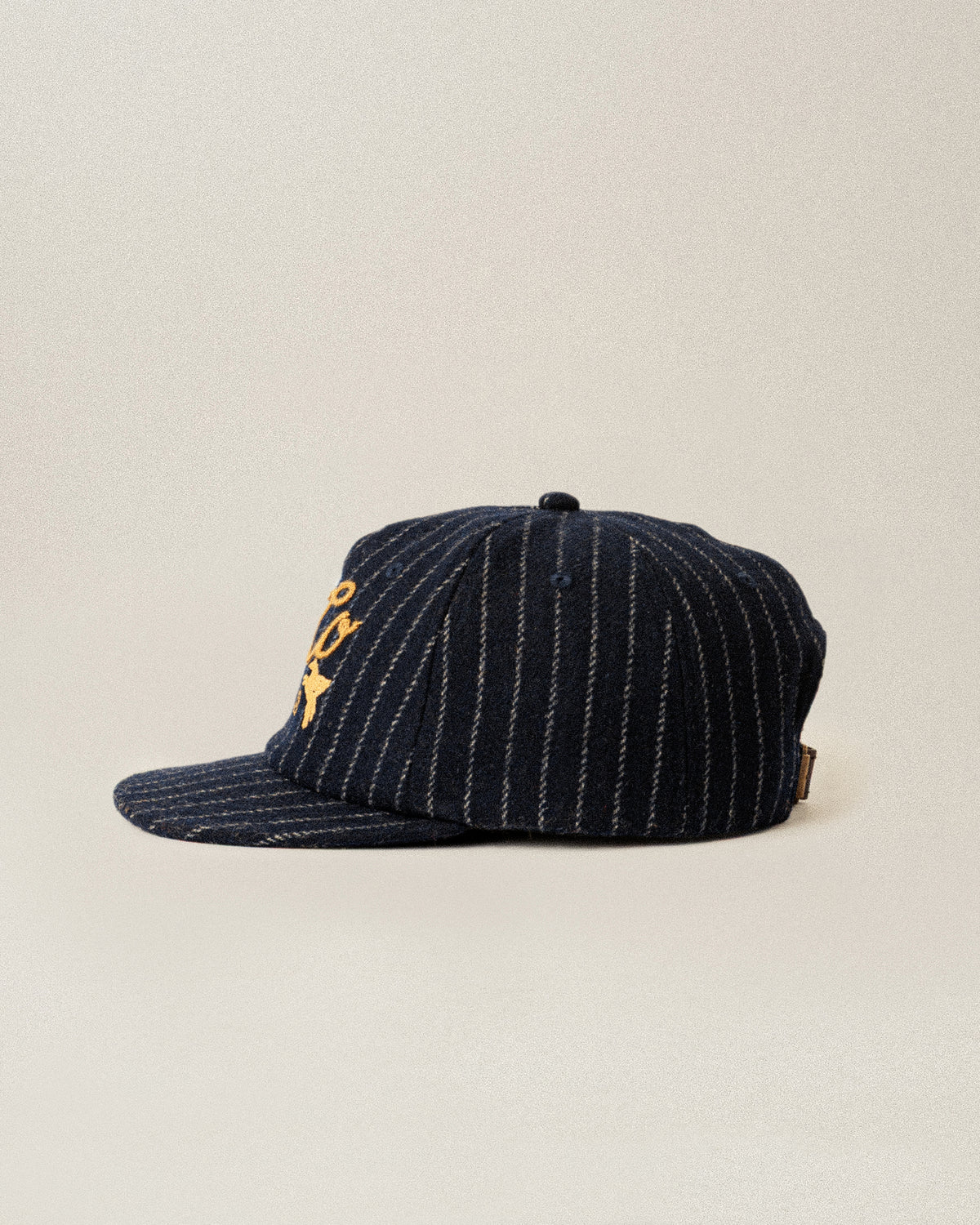 Flyers Wool 5 Panel Cap - Navy Pinstripe