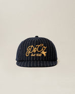 Flyers Wool 5 Panel Cap - Navy Pinstripe