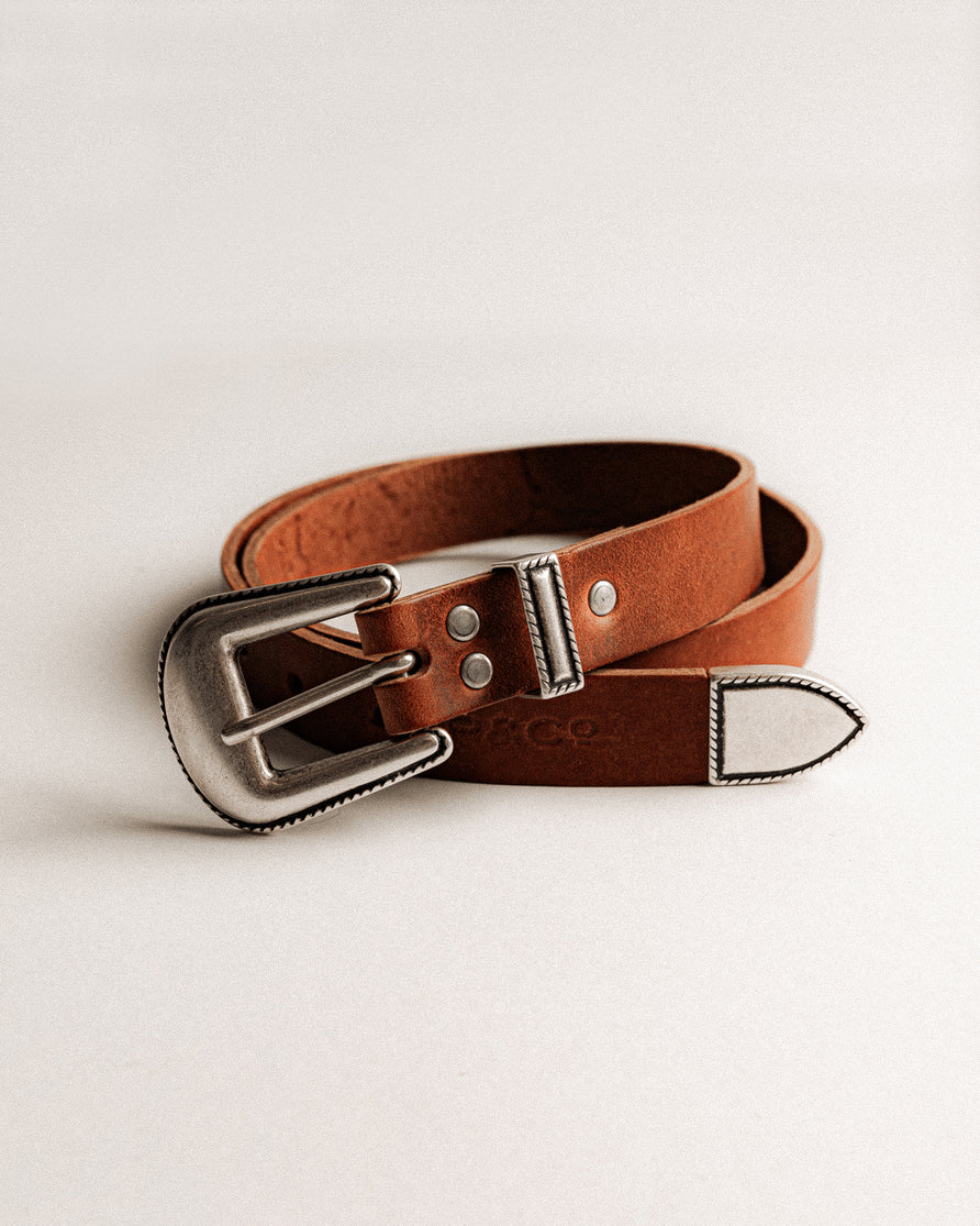 Boone Western Belt - Brown