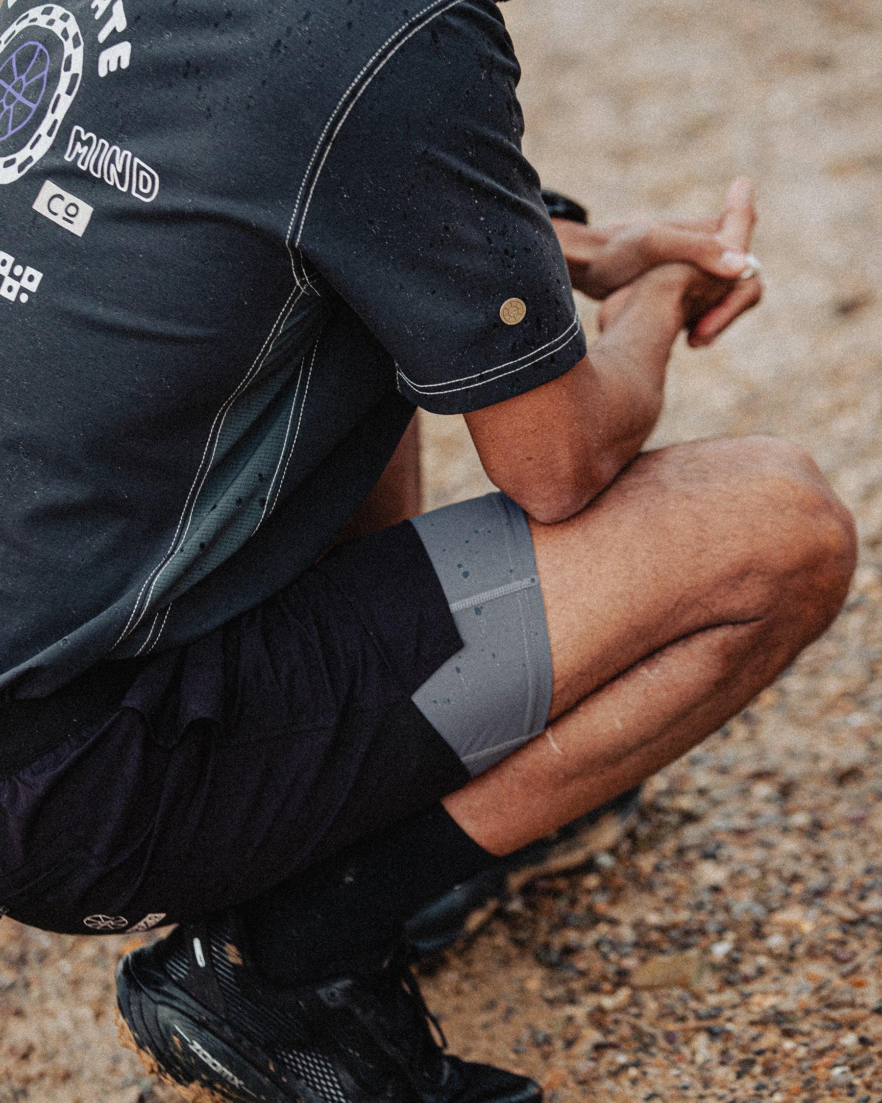 Tropics 2-in-1 Trail Short - Black & Slate