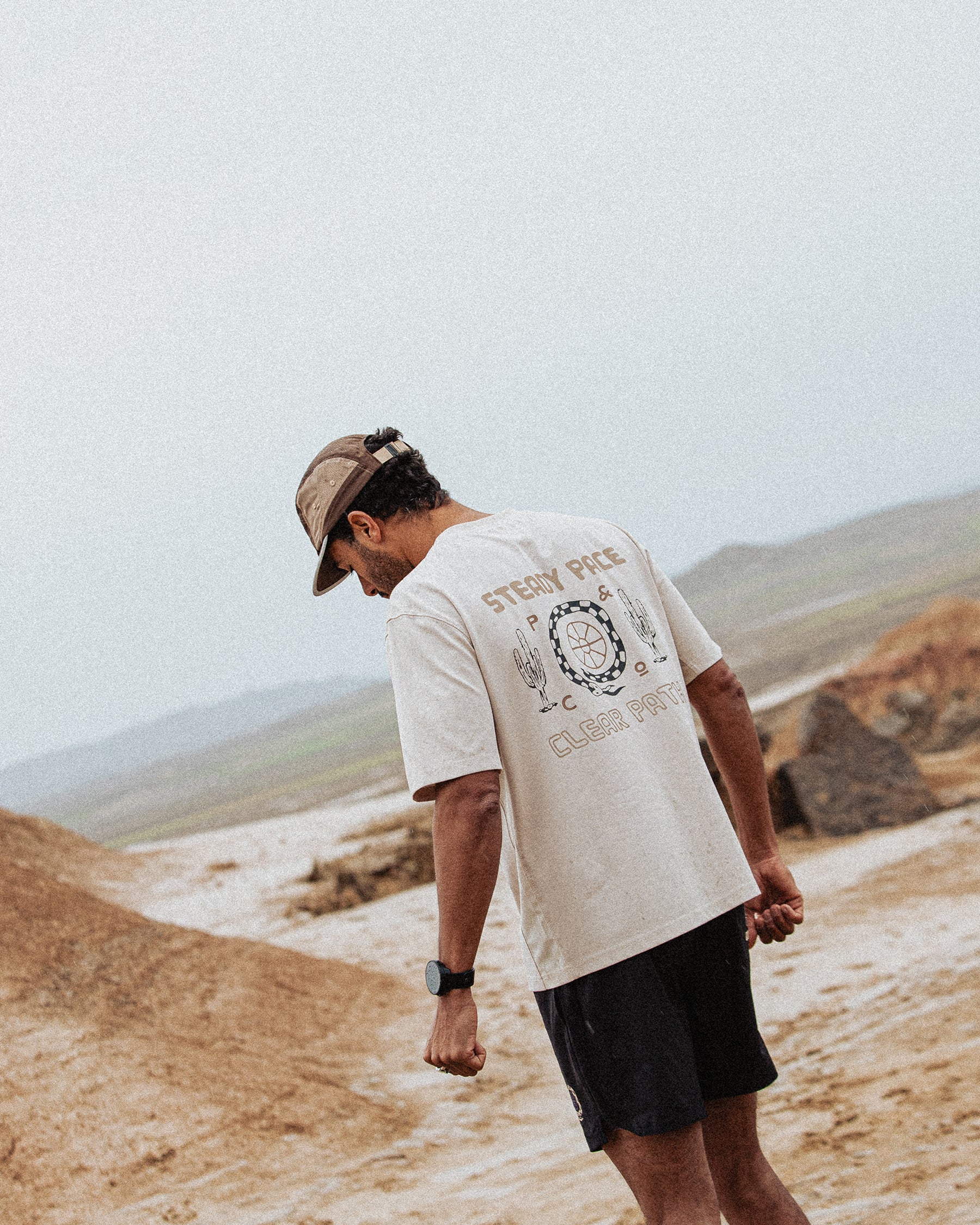 Steady Pace Trail T-Shirt - Bone