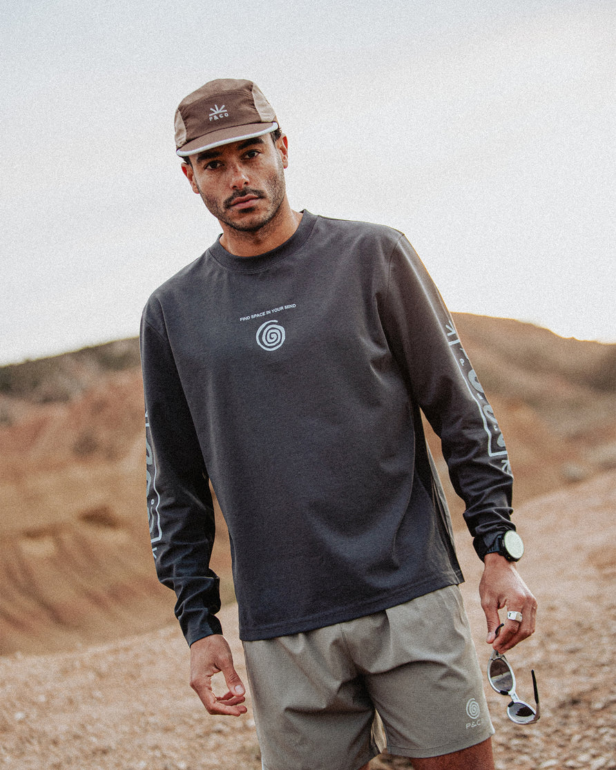 Find Space Trail Longsleeve - Charcoal