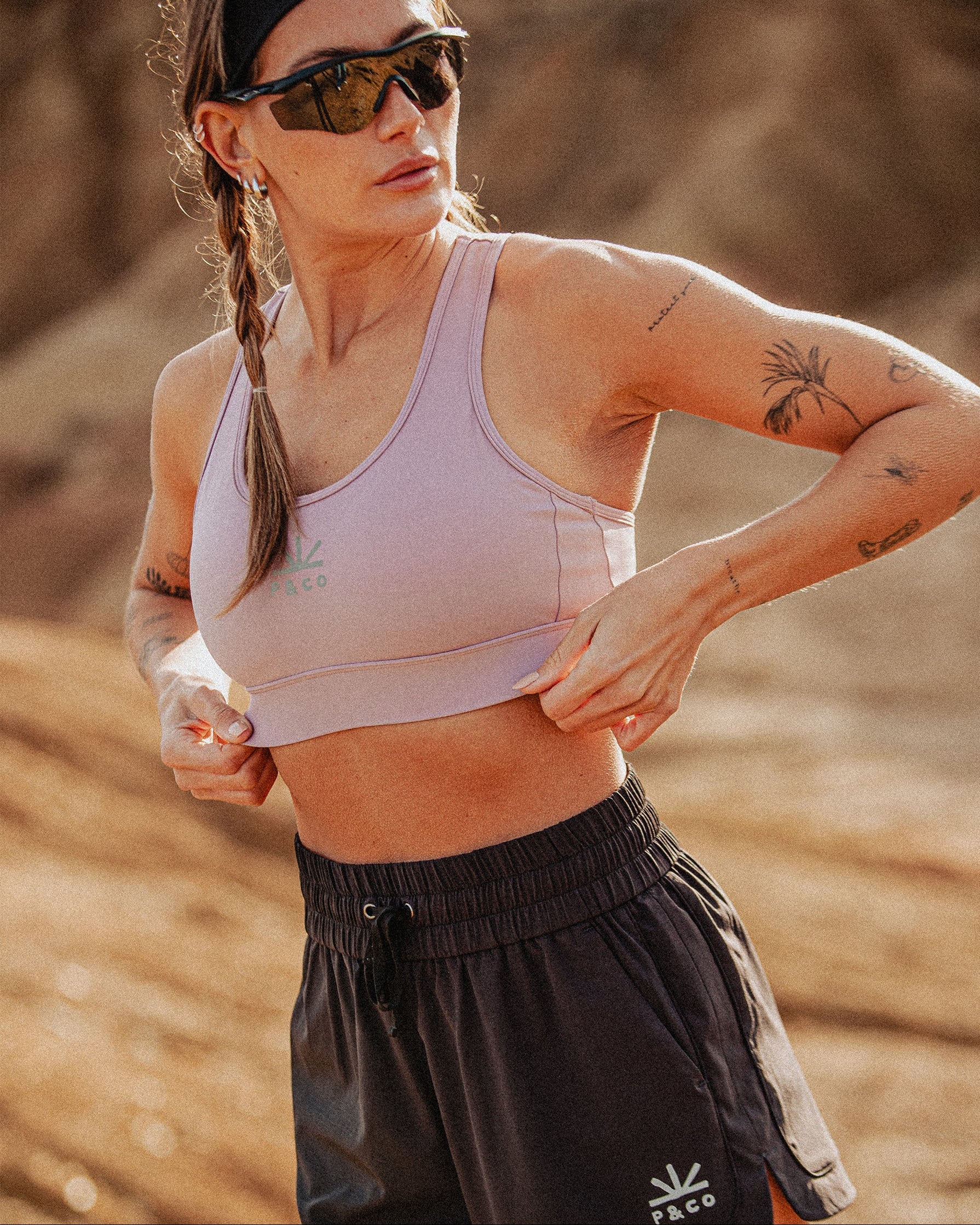 Worship The Sun Trail Sports Bra - Purple