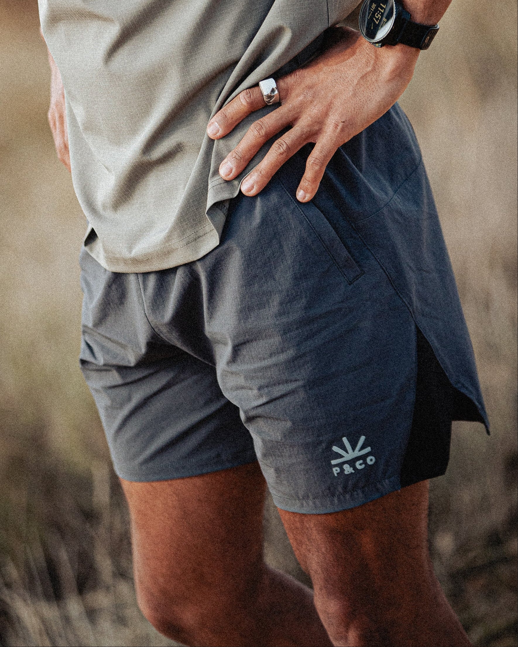 Sun Trail Shorts - Charcoal