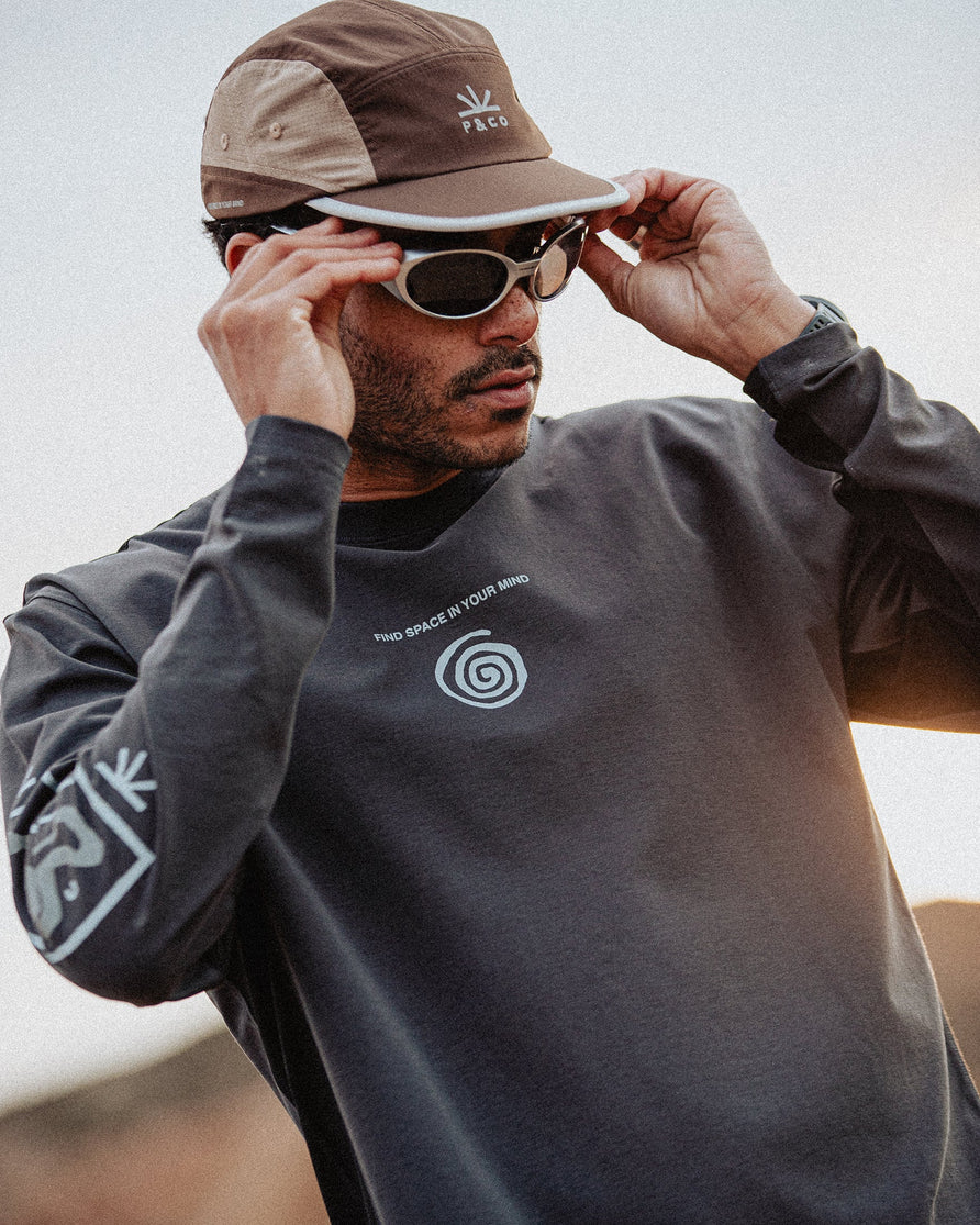 Find Space Trail Longsleeve - Charcoal