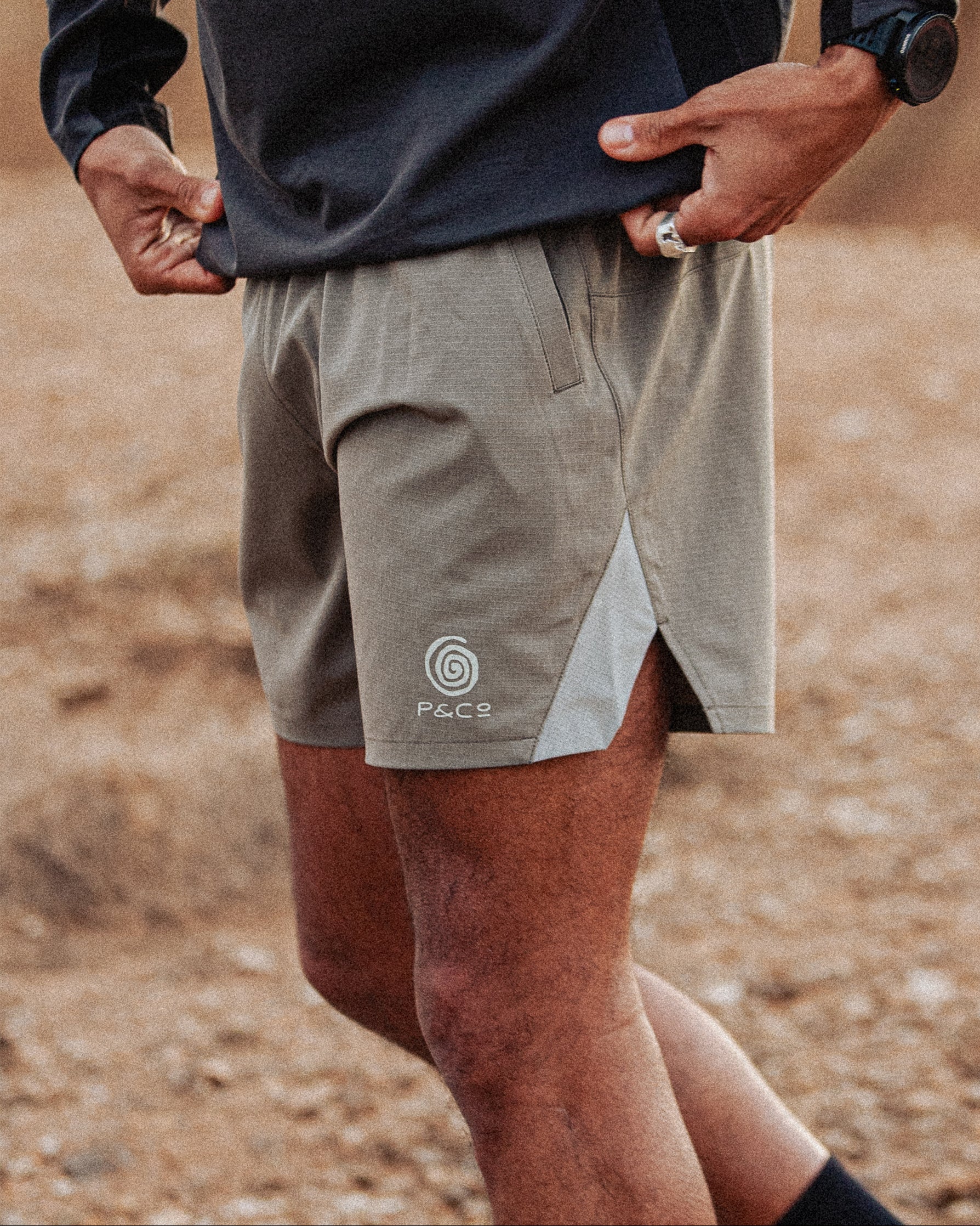 Space Trail Shorts - Sage